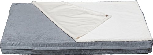 Gray Suede Cover + Cream waterproof blanket