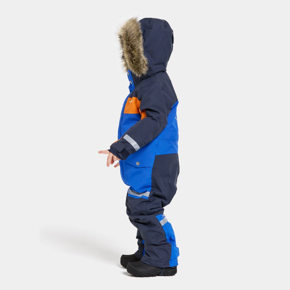 Didriksons Bjarven III Kids Snowsuit - Waterproof Winter Jacket & Pants Set for Boys & Girls, Caribbean Blue - Perfect for Snow Play, Skiing & Outdoor Winter Activities