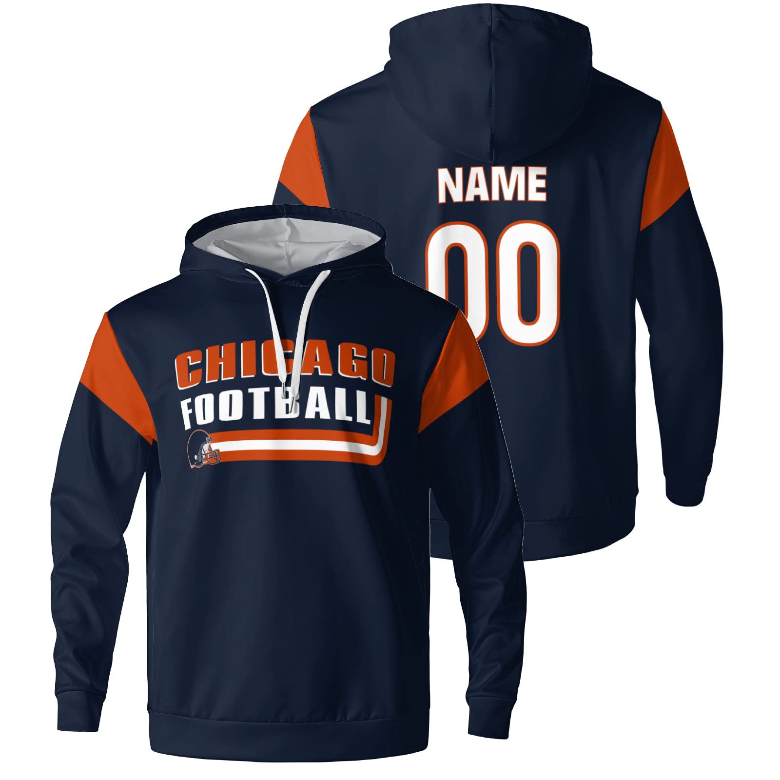 Custom Personalized Men's Hoodies - Add Any Name & Number - Perfect Gift for Dad, Husband, Boyfriend - Great for Birthdays, Anniversaries & Holidays