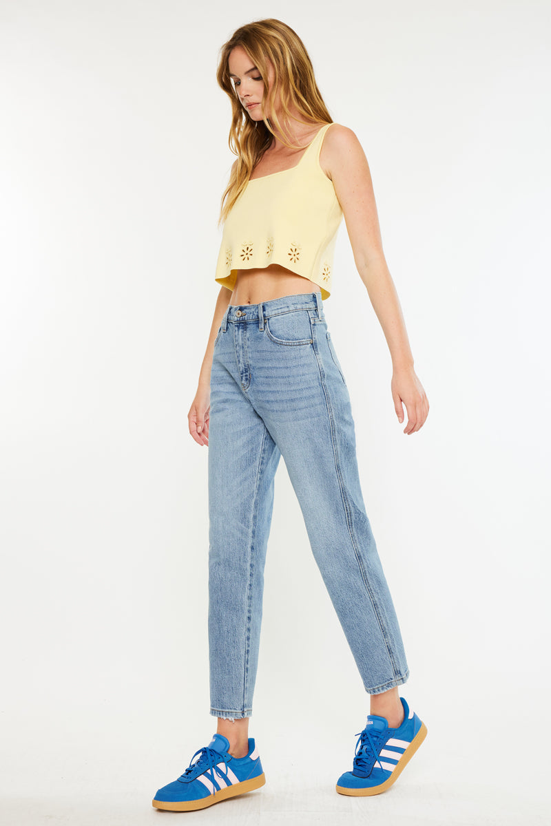 Gabby High Rise Slouch Fit Jeans for Women - Comfortable Stretch Denim Pants, Casual & Trendy (Perfect for Everyday Wear, Outings & Relaxing)