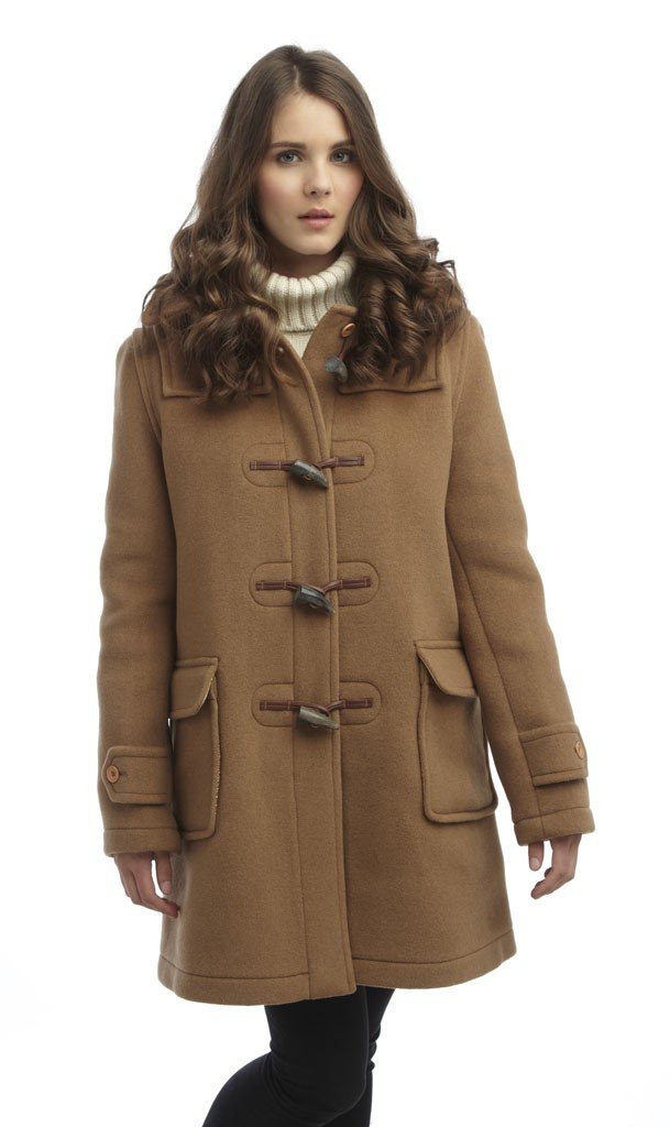 Original Montgomery Women's London Luxury Duffle Coat - Classic Toggle Front Winter Wool Coat for Women - Perfect for Office, Travel & Cold Weather Fashion