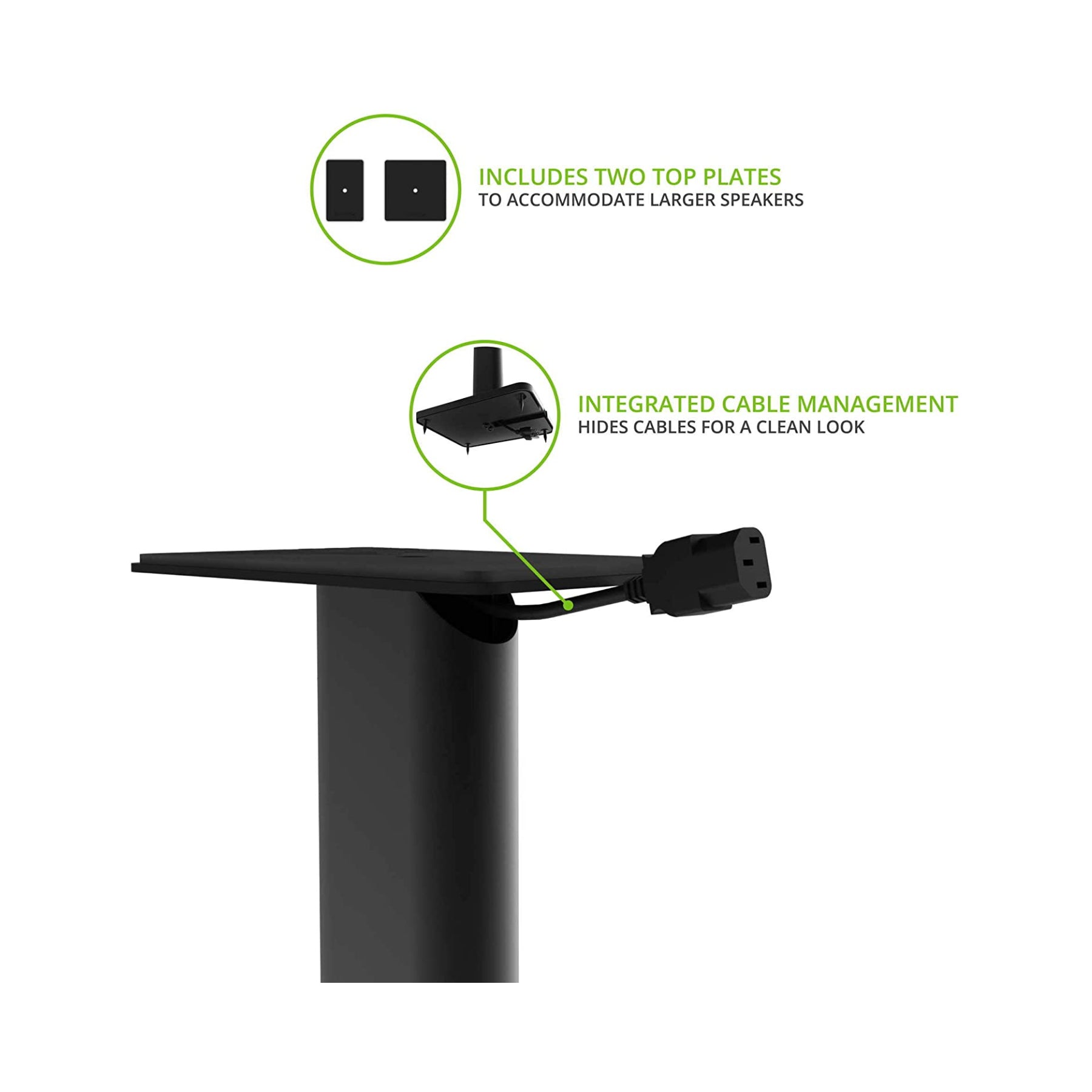 Kanto SP32PL 32-Inch Speaker Floor Stands - Heavy Duty, Adjustable Height for Home Theater & Studio Monitors | Open Box Clearance Sale | Perfect for Surround Sound & Audiophile Setups