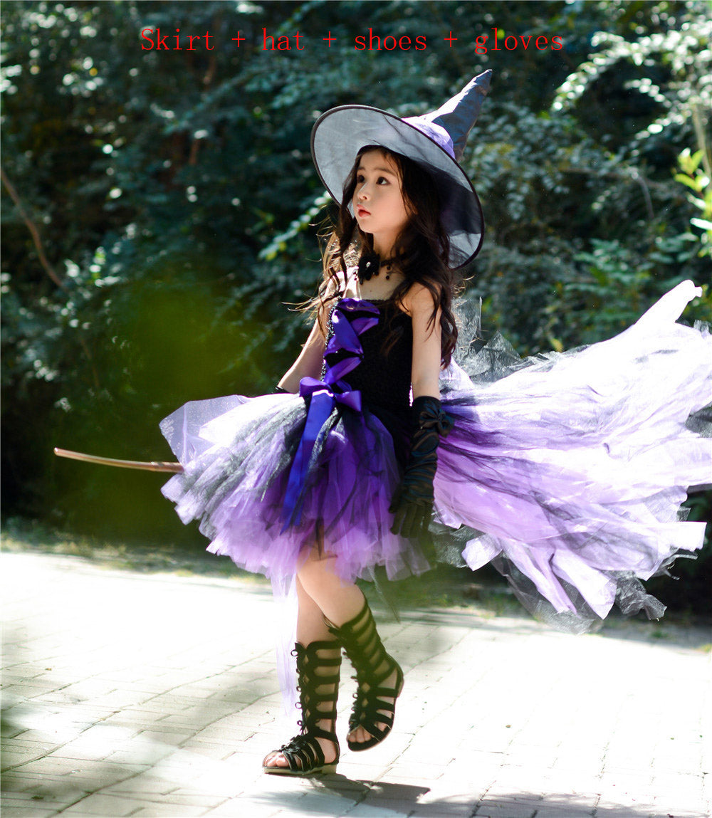 Girls Halloween Pettiskirt Tutu Dress - Cute & Fluffy Costume Skirt for Kids & Toddlers - Perfect for Trick or Treat, Costume Parties & Photo Shoots