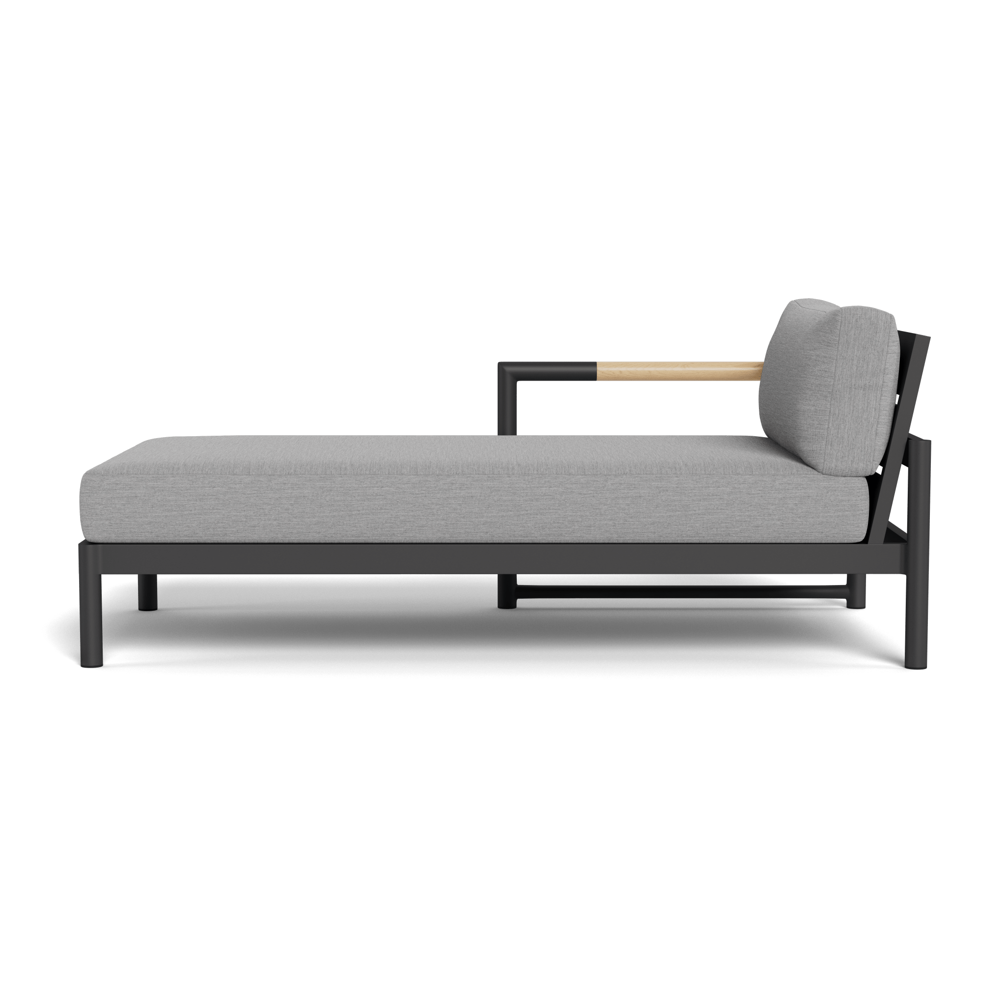 Breeze XL Aluminum Chaise Lounge Chair Left - Lightweight & Durable Outdoor Patio Furniture for Poolside, Beach, or Backyard Relaxation