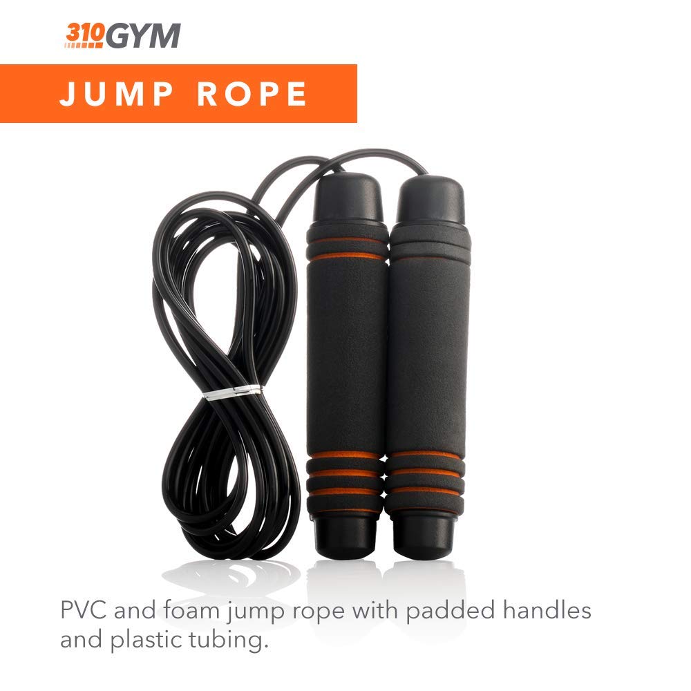 310 Gym Set - Portable Home & Travel Workout Kit with Resistance Bands, Core Sliders, Exercise Ball, Jump Rope & Towel | Perfect for Home Gym, Office & Outdoor Fitness | Strength Training & Cardio Equipment