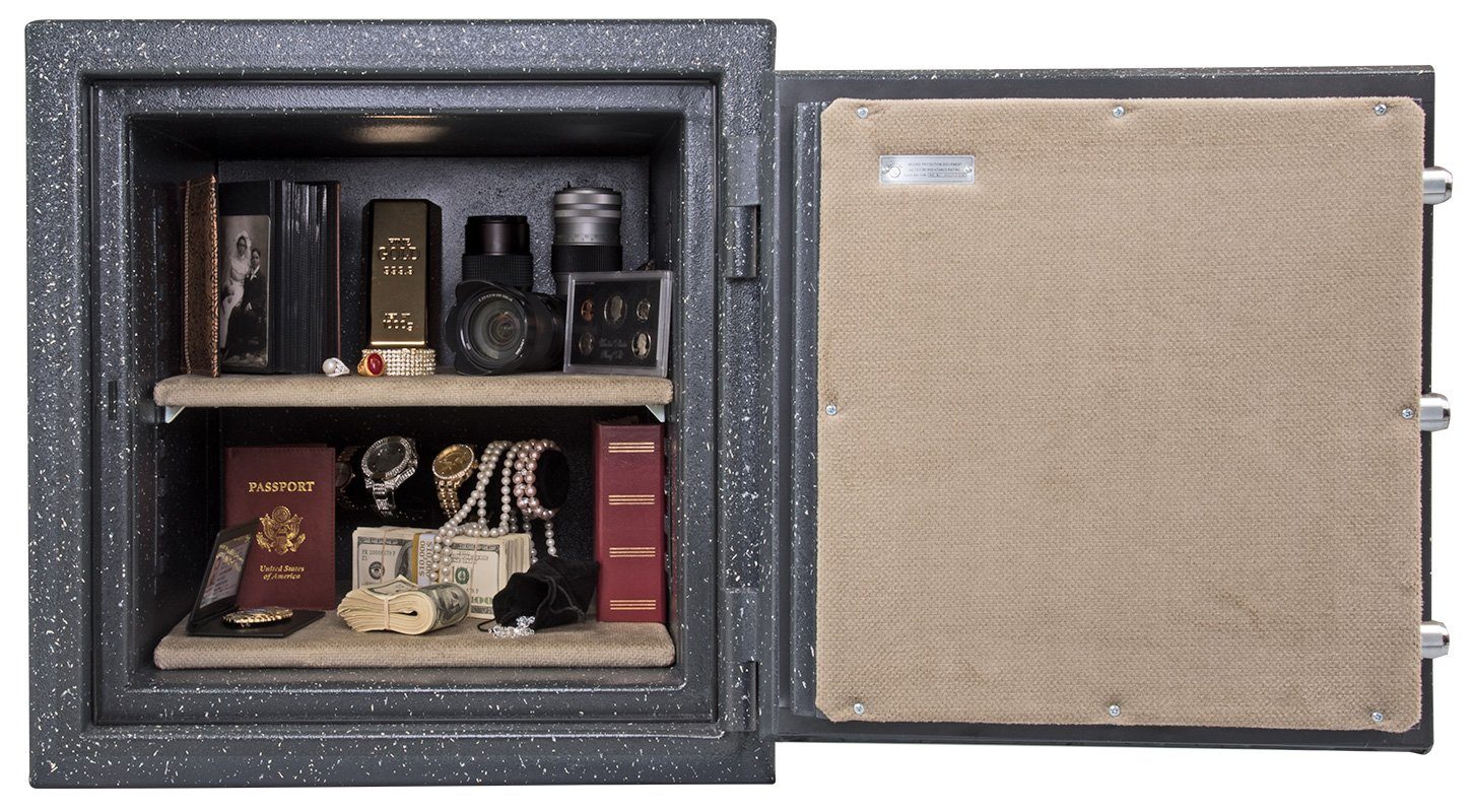 AMSEC BF1716 UL Fire Rated Burglary Safe - Heavy Duty Home & Office Security Safe for Cash, Jewelry, Documents - Fireproof & Theft Protection Safe for Residential & Business Use