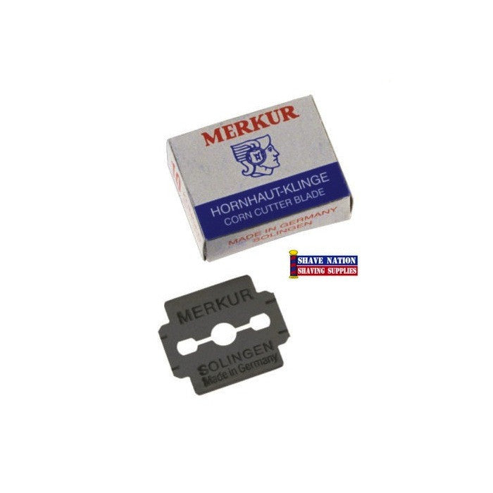 Merkur Corn Razor Blades 10 Pack - Premium Double Edge Safety Razor Blades for Men & Women - Smooth Shaving for Face, Legs & Body - Durable Stainless Steel Blades for Sensitive Skin