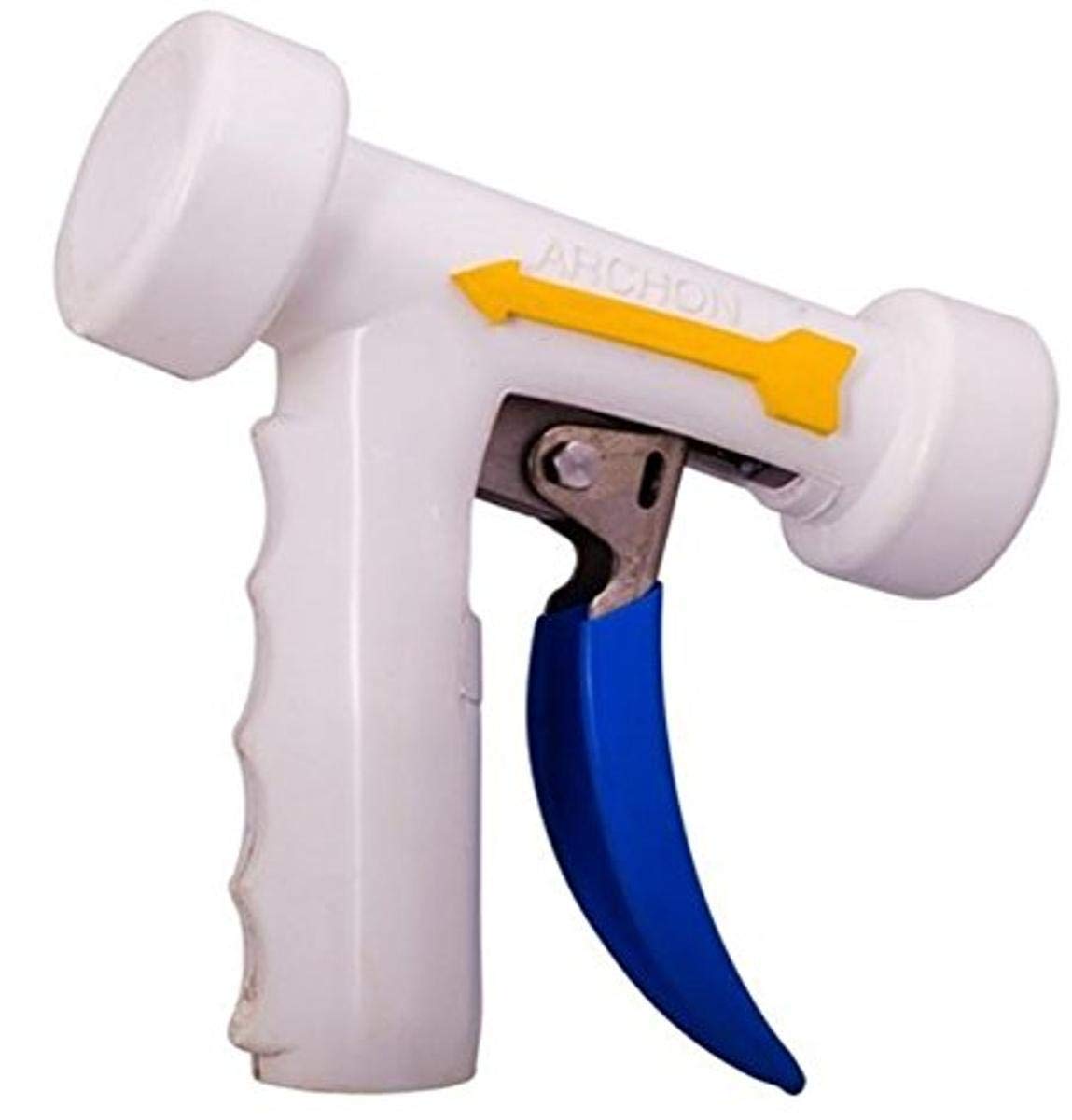 RT12-BW Brass Rear Trigger Spray Nozzle with Nitrile Seal - White - Ideal for Gardening, Cleaning & DIY Projects