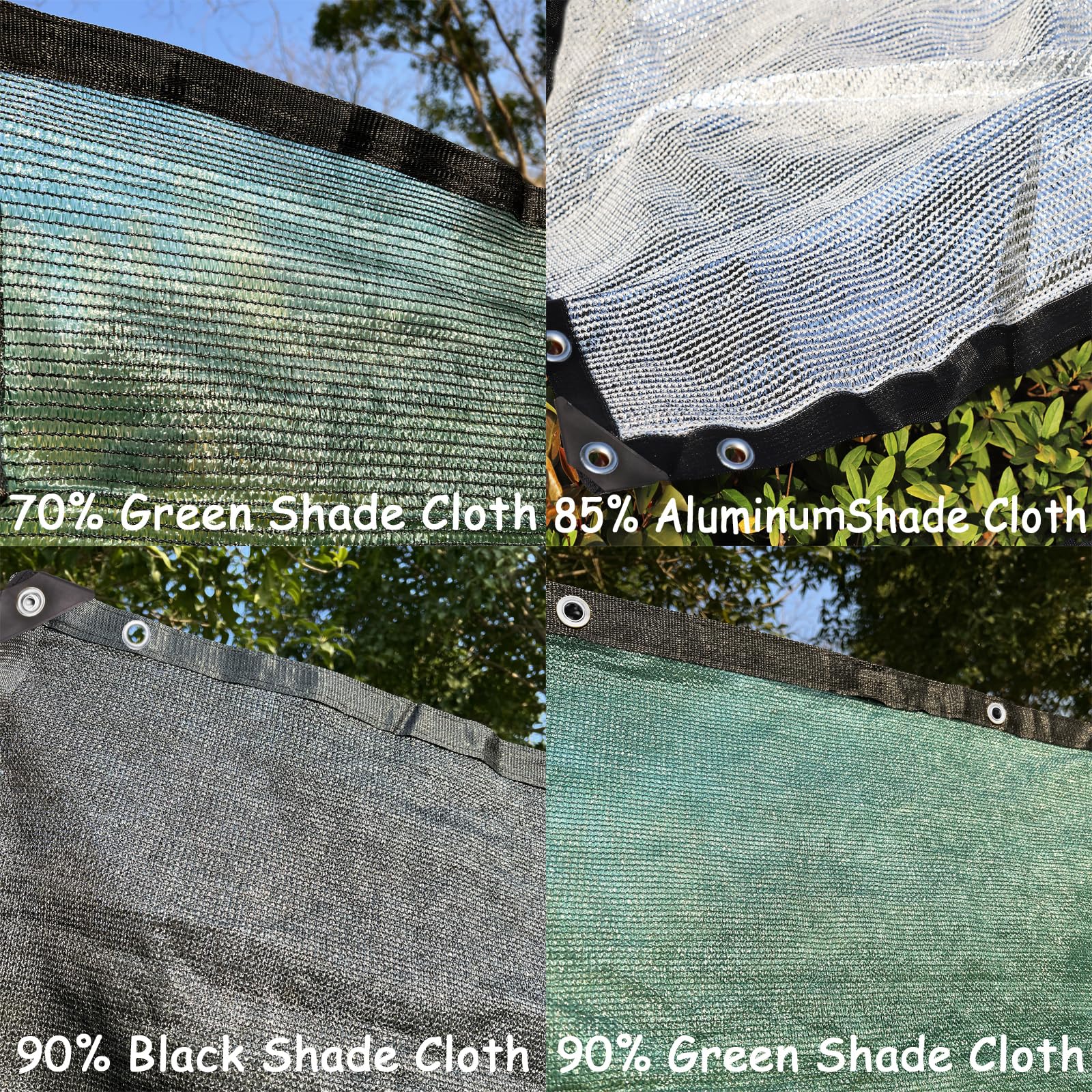 90% Black 20ft x 36ft Heavy Duty Shade Mesh Tarp - UV Resistant Shade Cloth with Reinforced Taped Edges & Grommets for Outdoor Plant Cover, Patio Shade, Greenhouse, Kennel, Barn Protection - Ideal for Sun Protection & Temperature Control
