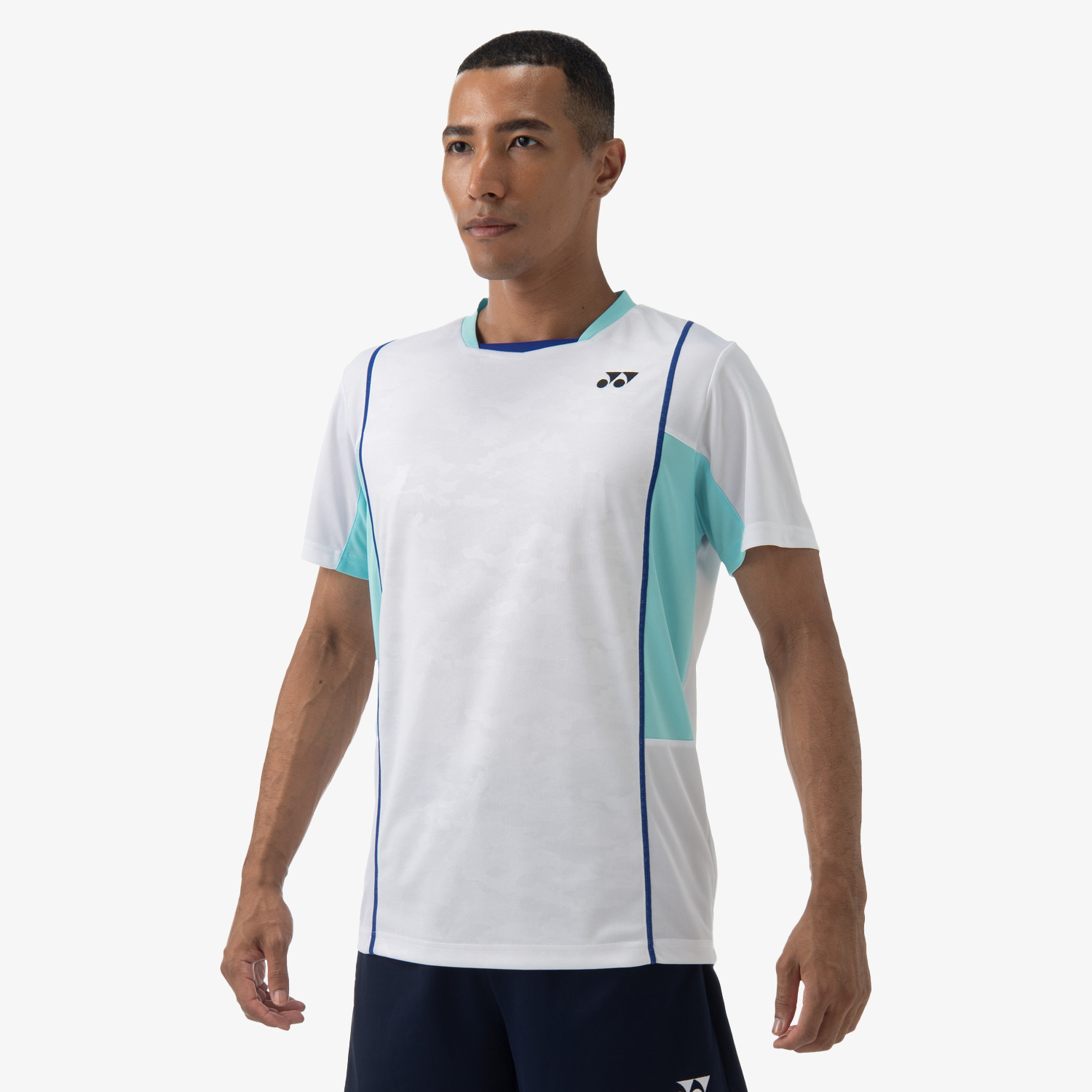 Yonex Men's Crew Neck Tennis Shirt 10603 - White | Moisture-Wicking Performance Top for Tennis, Golf & Casual Wear