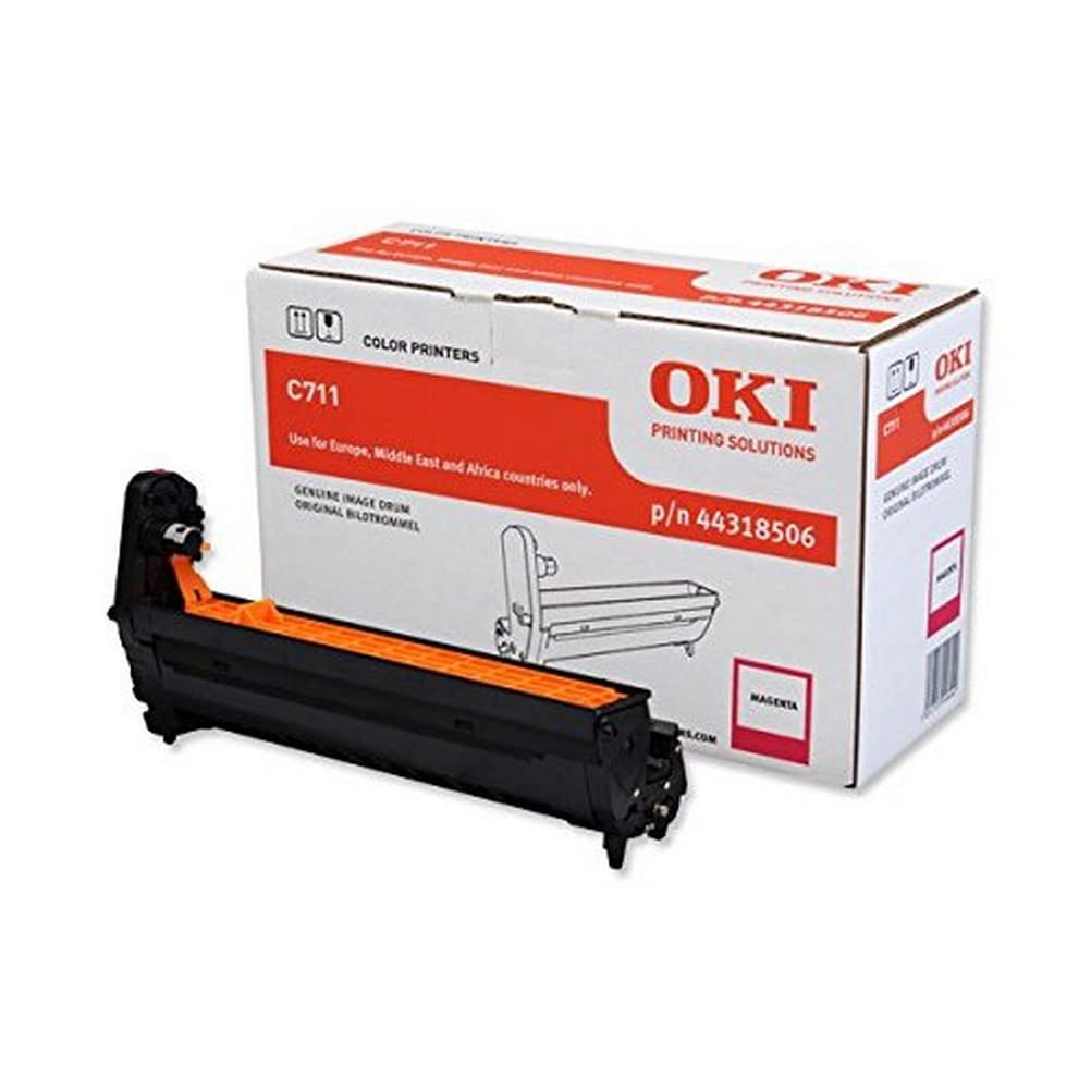 OKI C711 Laser Drum Unit - 20,000 Page Yield - Magenta (Ref 44318506) | Replacement Toner for OKI Printers | Perfect for Office & Home Printing