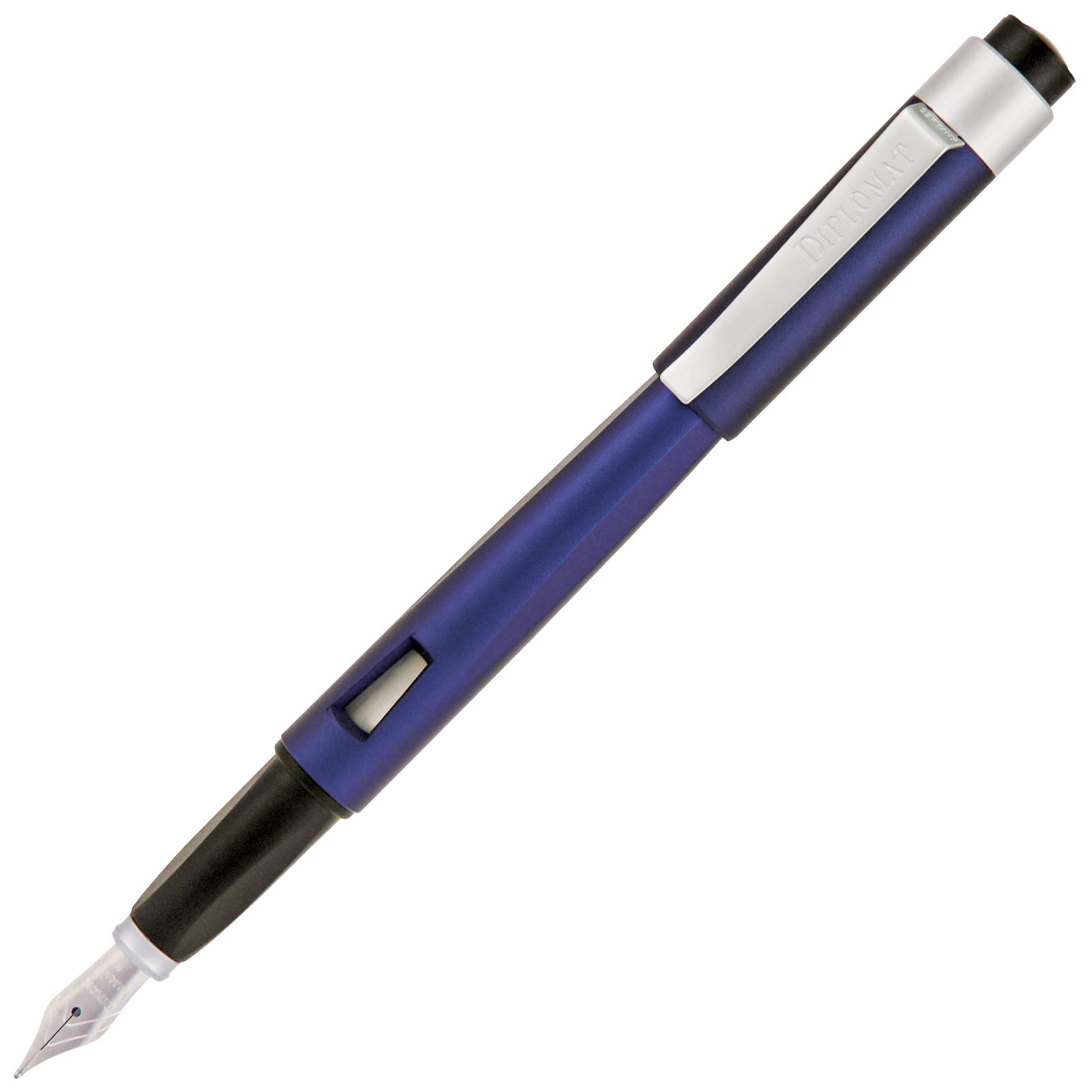Lanier Pens Diplomat Magnum Fountain Pen - Indigo Blue Ink, Premium Writing Instrument for Calligraphy, Journaling & Office Use