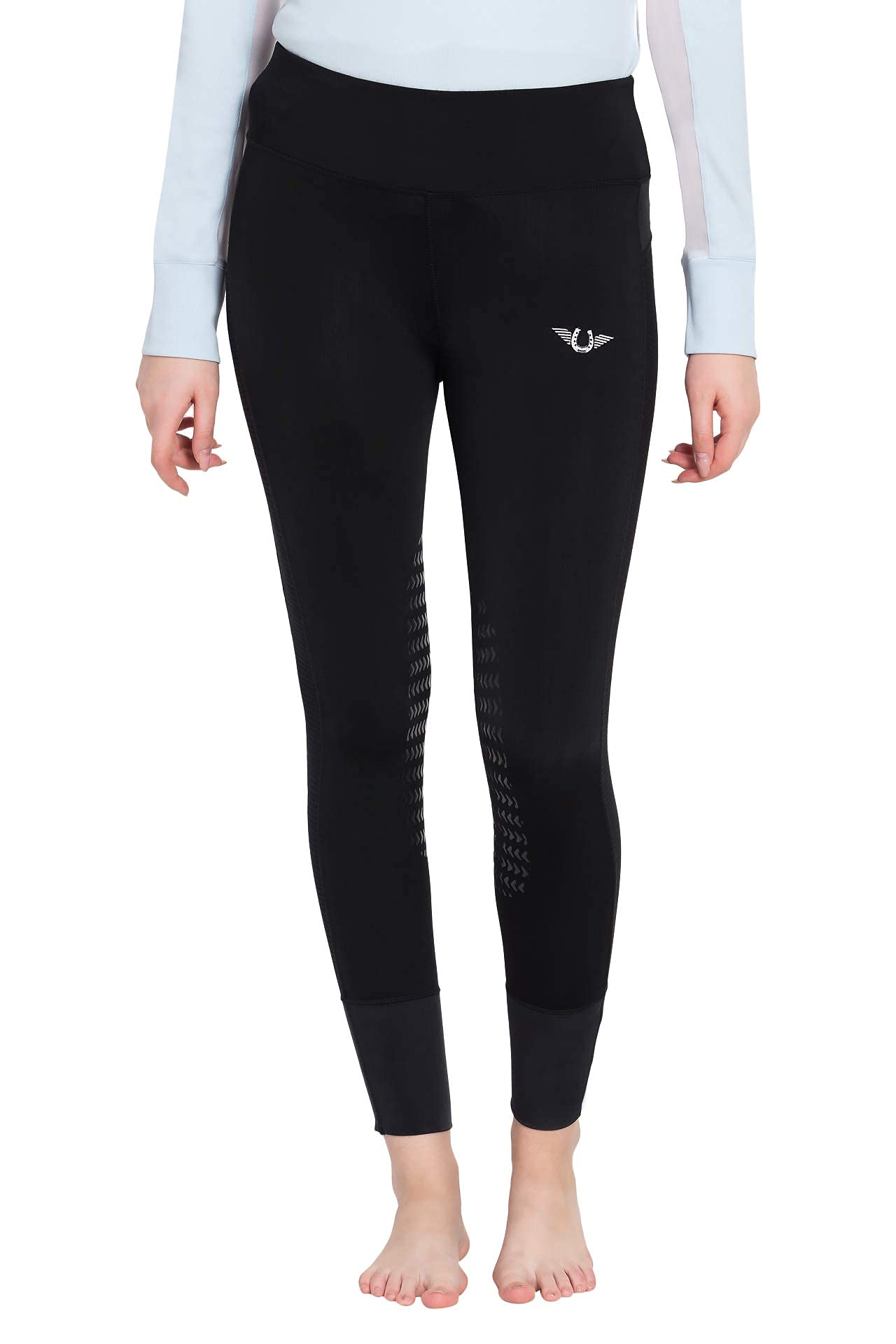 TuffRider Women's Marathon Full Seat Equestrian Riding Tights - Comfortable & Durable for Horseback Riding, Training & Competition