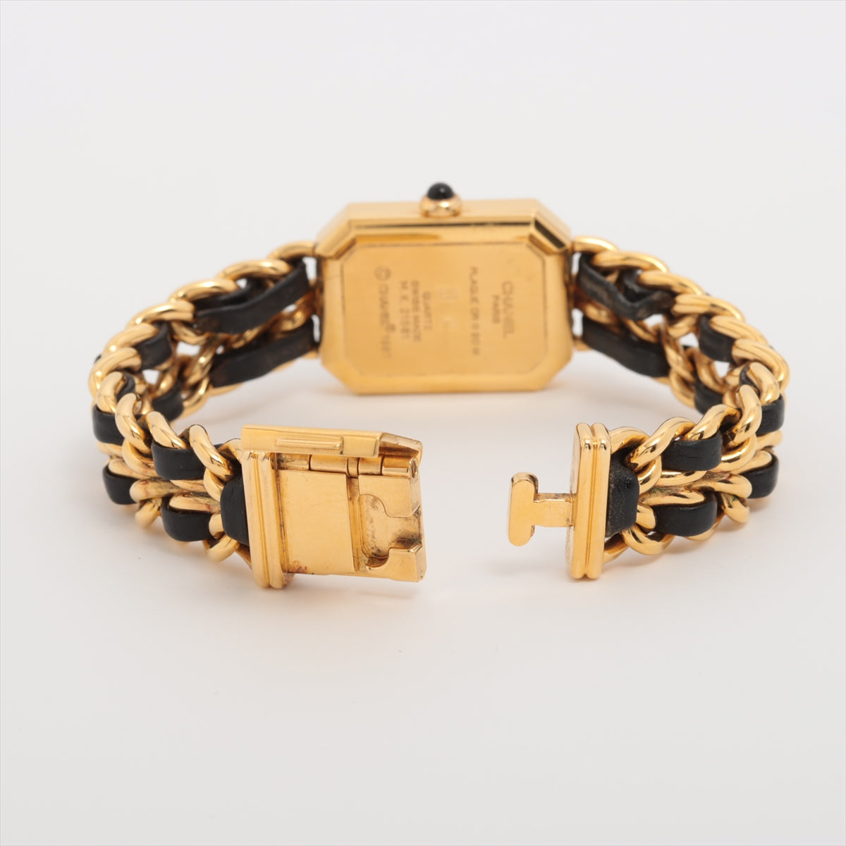Chanel Première M Vintage Black Dial Gold Watch - Luxury Women's Timepiece for Formal Events & Evening Wear