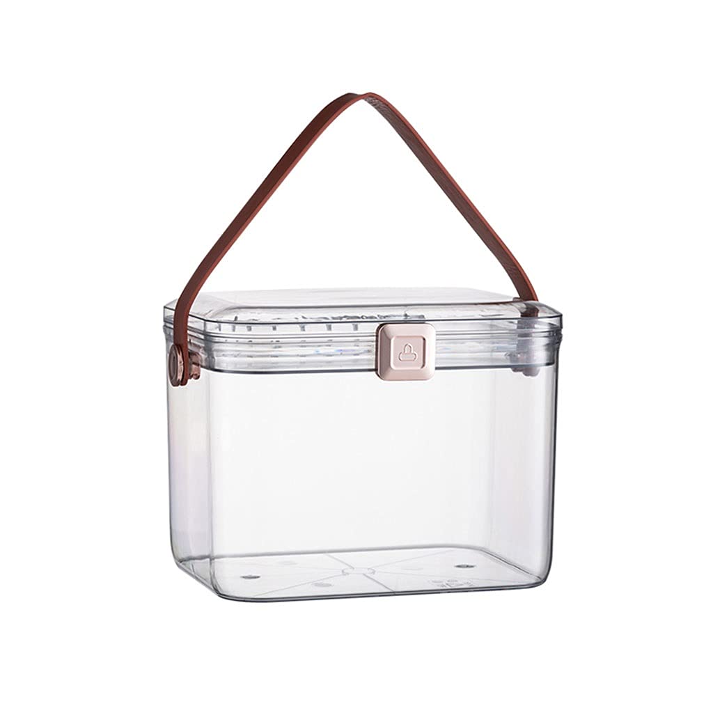 Portable Transparent First Aid Kit Box - Emergency Medical Storage Case for Home, Travel, Camping & Car Safety Supplies | Compact Medicine Organizer for Injuries & Emergencies