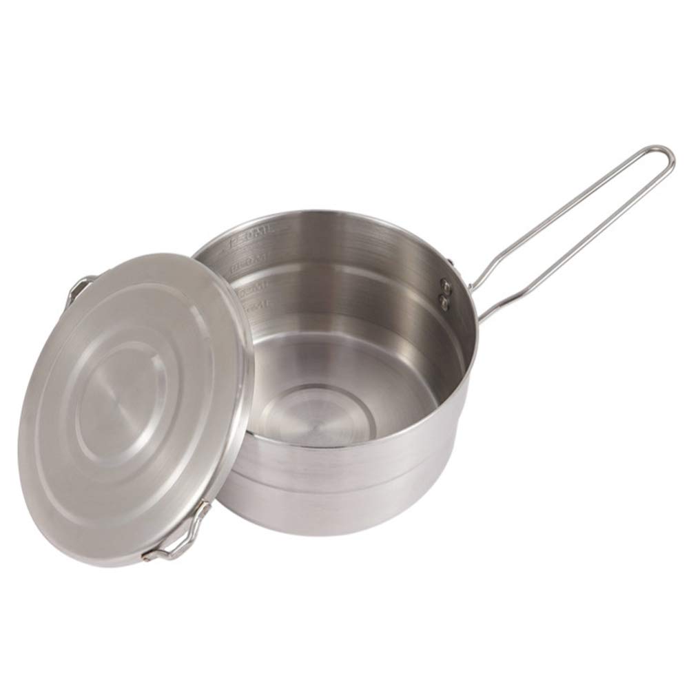BESPORTBLE Portable Bento Pot - Lightweight Foldable Camping Cookware for Backpacking, Hiking, Mountaineering & Outdoor Adventures - Perfect for Picnics, Travel & Emergency Preparedness