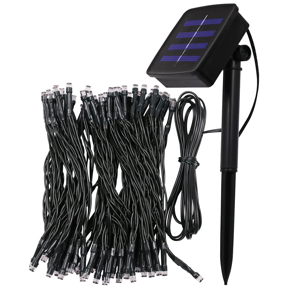 XUNATA 171ft Solar Christmas Lights - 500 LED Solar Powered Fairy String Lights with 2 Modes, Waterproof Outdoor Decoration for Garden, Home, Wedding & Holiday Parties (White) | Perfect for Backyard, Patio, Christmas Tree & Special Events