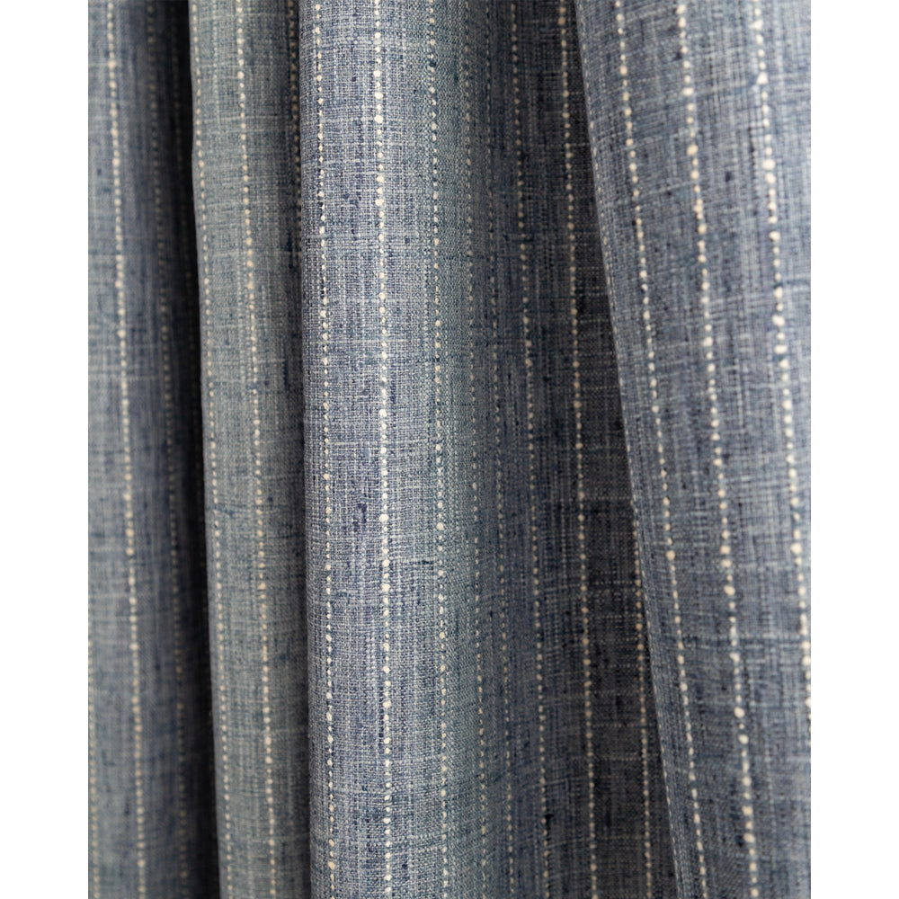 Premium Hyden Stripe Fabric - Lake Blue Cotton Blend Upholstery Material for Sofas, Curtains & Home Decor | Soft & Durable Textile for DIY Sewing Projects