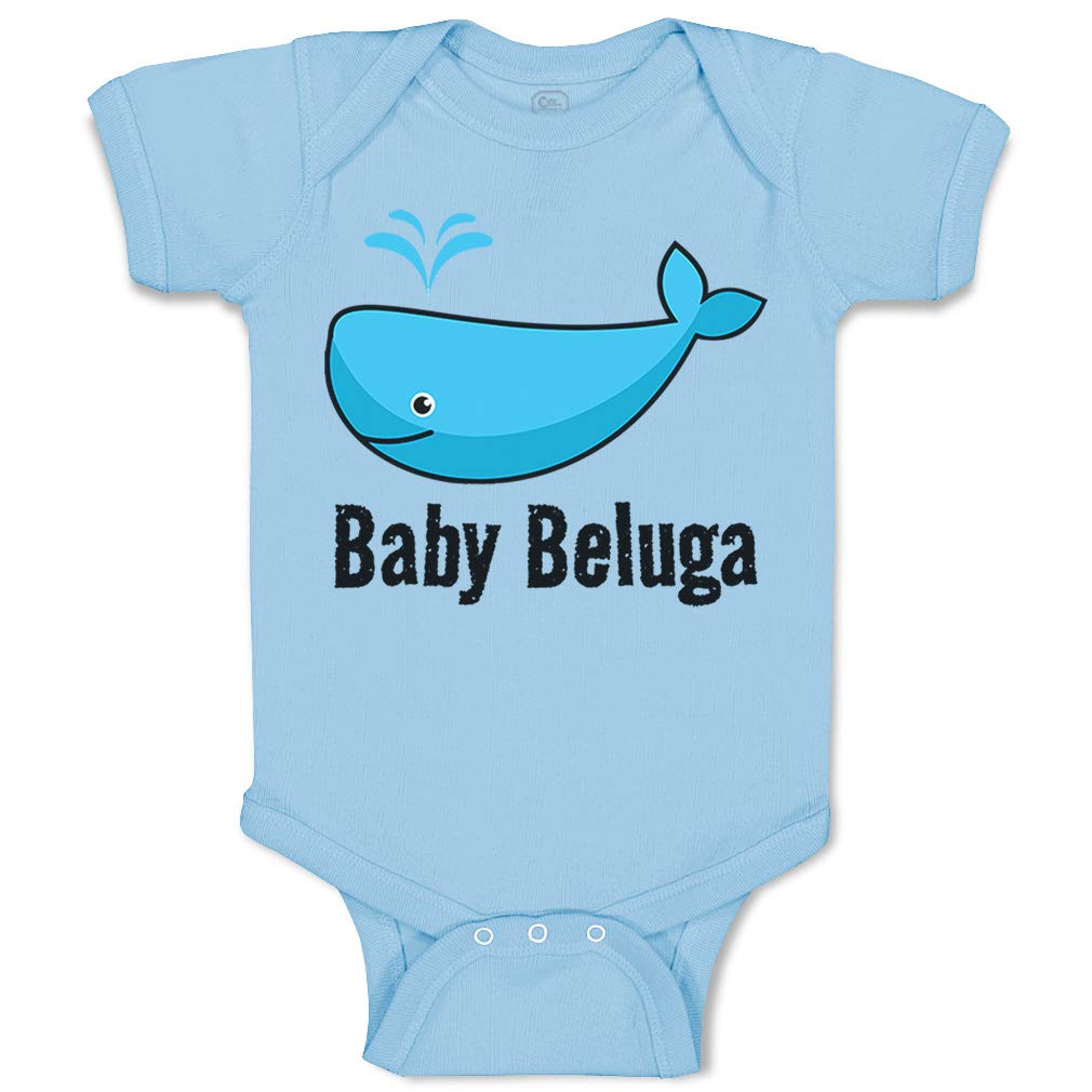 Custom Baby Bodysuit - Cute Rascals Blue Whale Ocean Design for Boys & Girls | Perfect for Beach Trips, Birthday Gifts & Nursery Photos