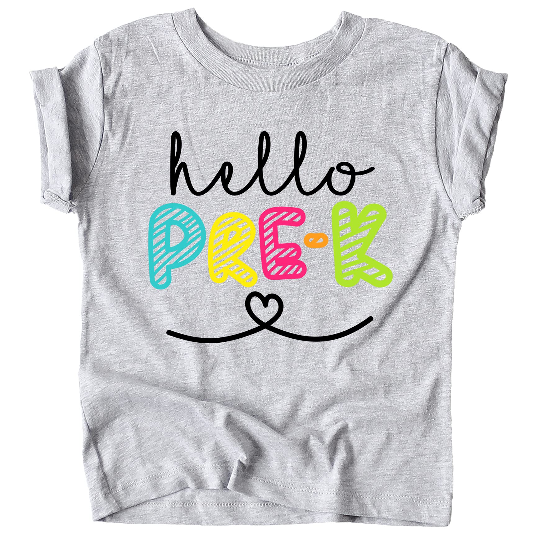 Hello Pre-K First Day of School T-Shirt - Cute Back to School Outfit for Toddlers & Preschoolers - Perfect for School Photos, Classroom Activities & First Day Memories
