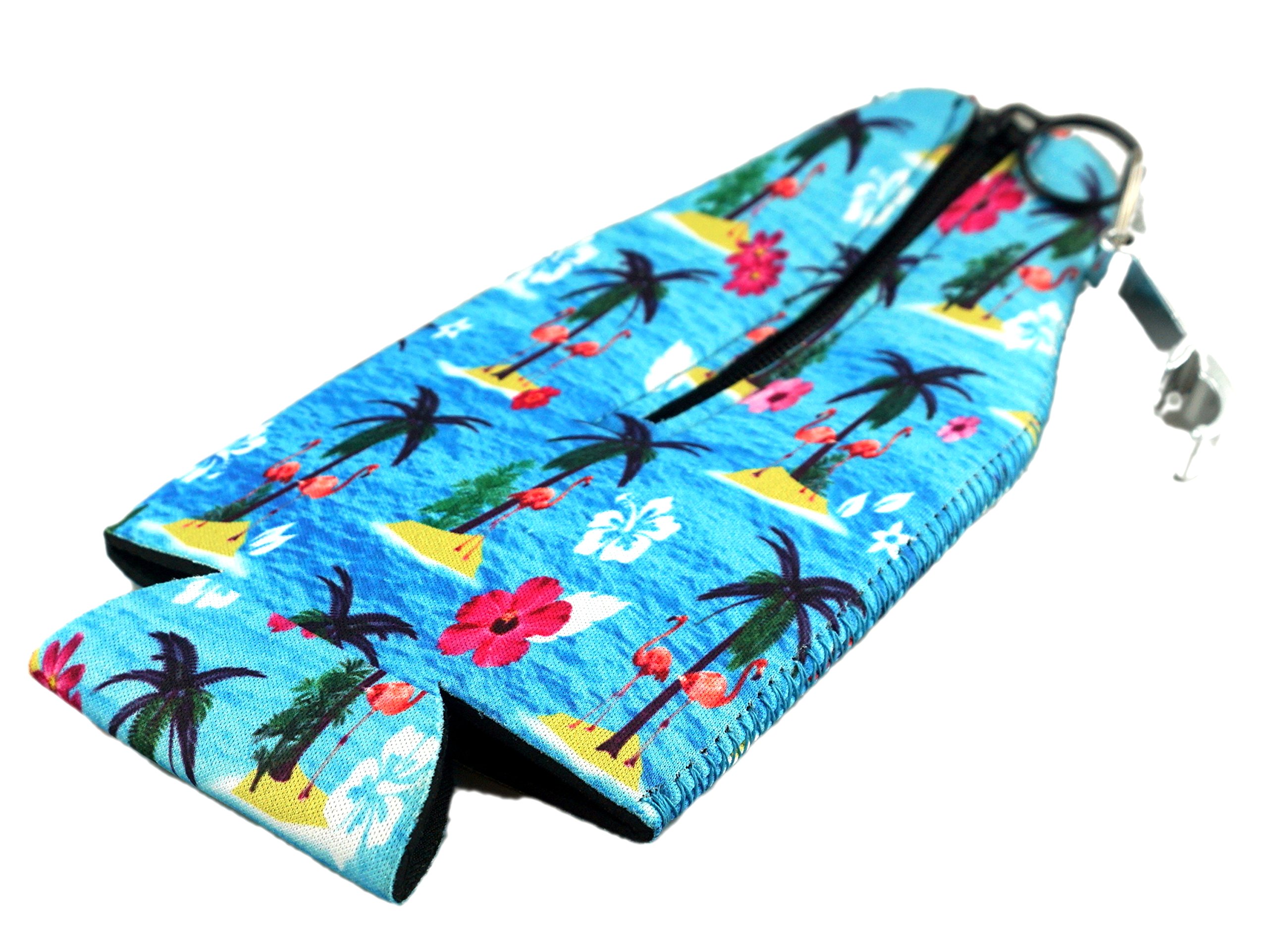 Funny Flamingo Collapsible Neoprene Drink Cooler - Insulated Cup Holder for Coffee, Beer & Cocktails - Perfect for Pool Parties, Beach Outings & BBQs
