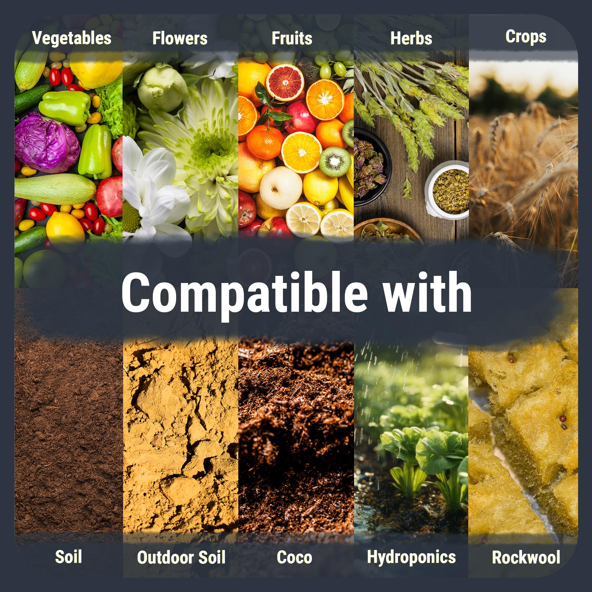 Cronk Nutrients Big Bud Kit: Complete Nutrient System for Plants – Micro, Grow, Bloom, Bud Booster & CalMag – Best Indoor & Outdoor Plant Fertilizer – Easy to Use for Strong Growth & Bigger Flowers, 1L – Perfect for Hydroponics, Soil Gardening & Boosting Flowering Plants