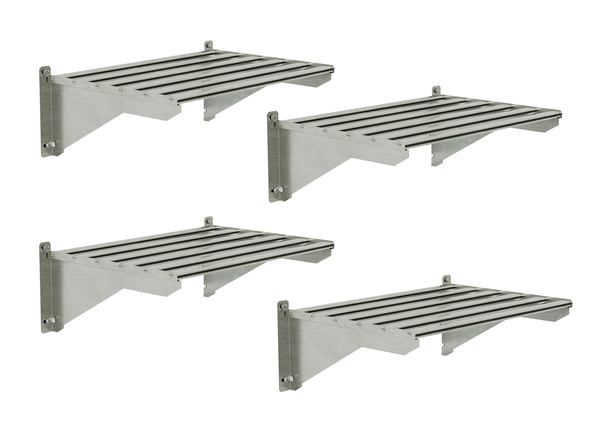 Heavy Duty Greenhouse Shelf Bundle - 4-Piece Set by Palram Canopia for Sturdy Plant Storage & Organization | Perfect for Indoor & Outdoor Gardening, Seed Starting, and Herb Cultivation