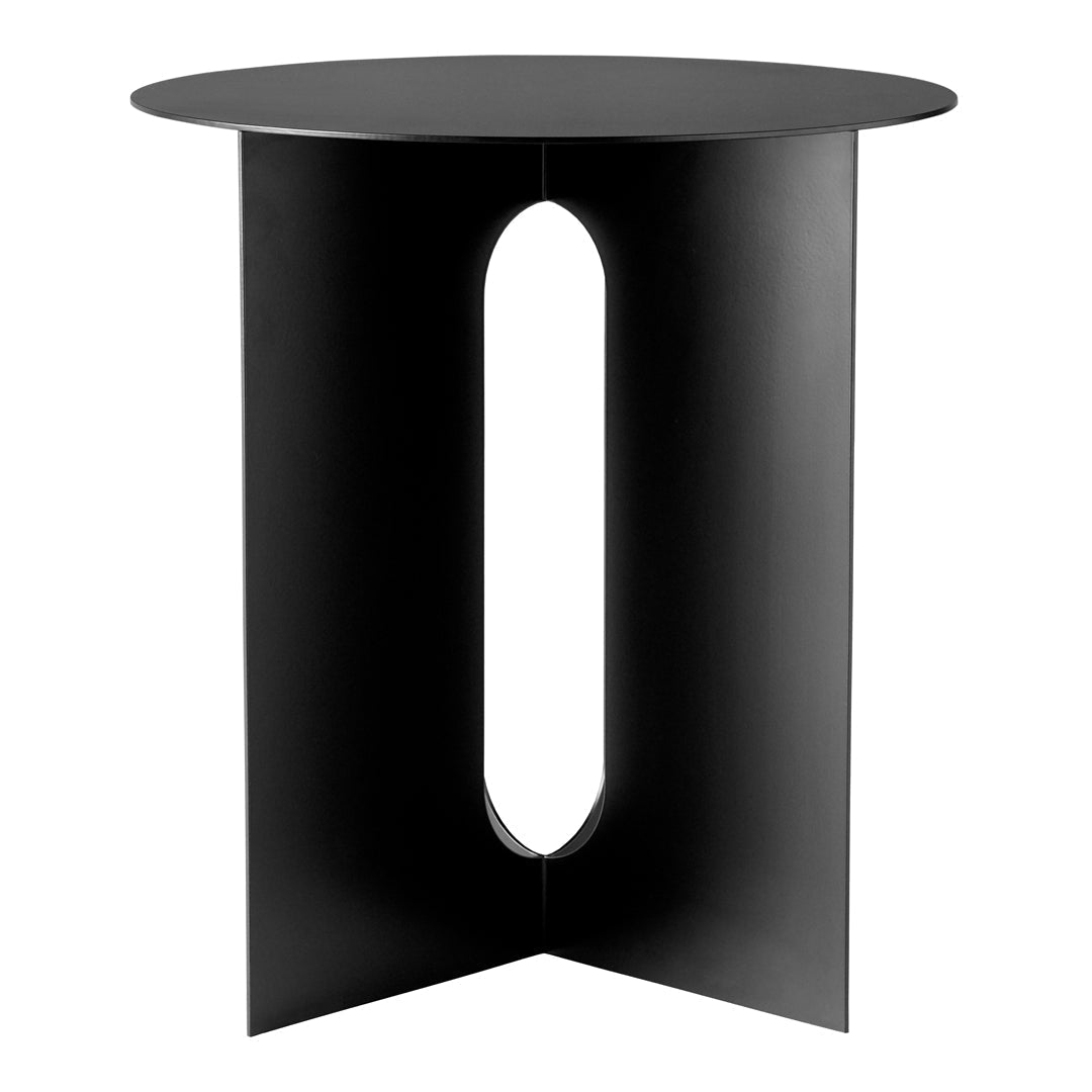 Modern Androgyne Side Table - Minimalist Nightstand, Bedside Table for Bedroom, Living Room & Office - Stylish End Table with Storage Shelf