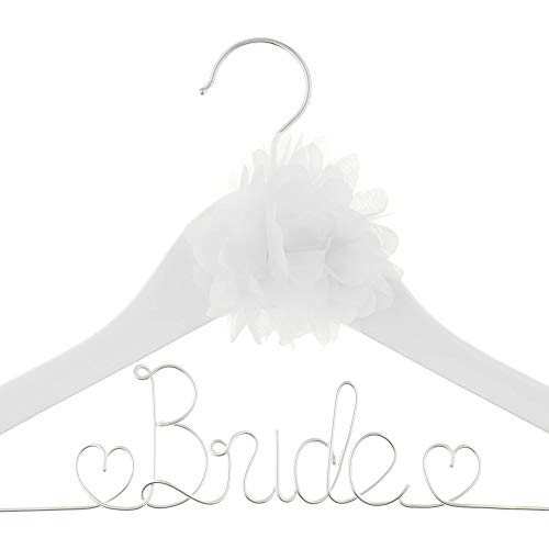 White With Silver and Flower