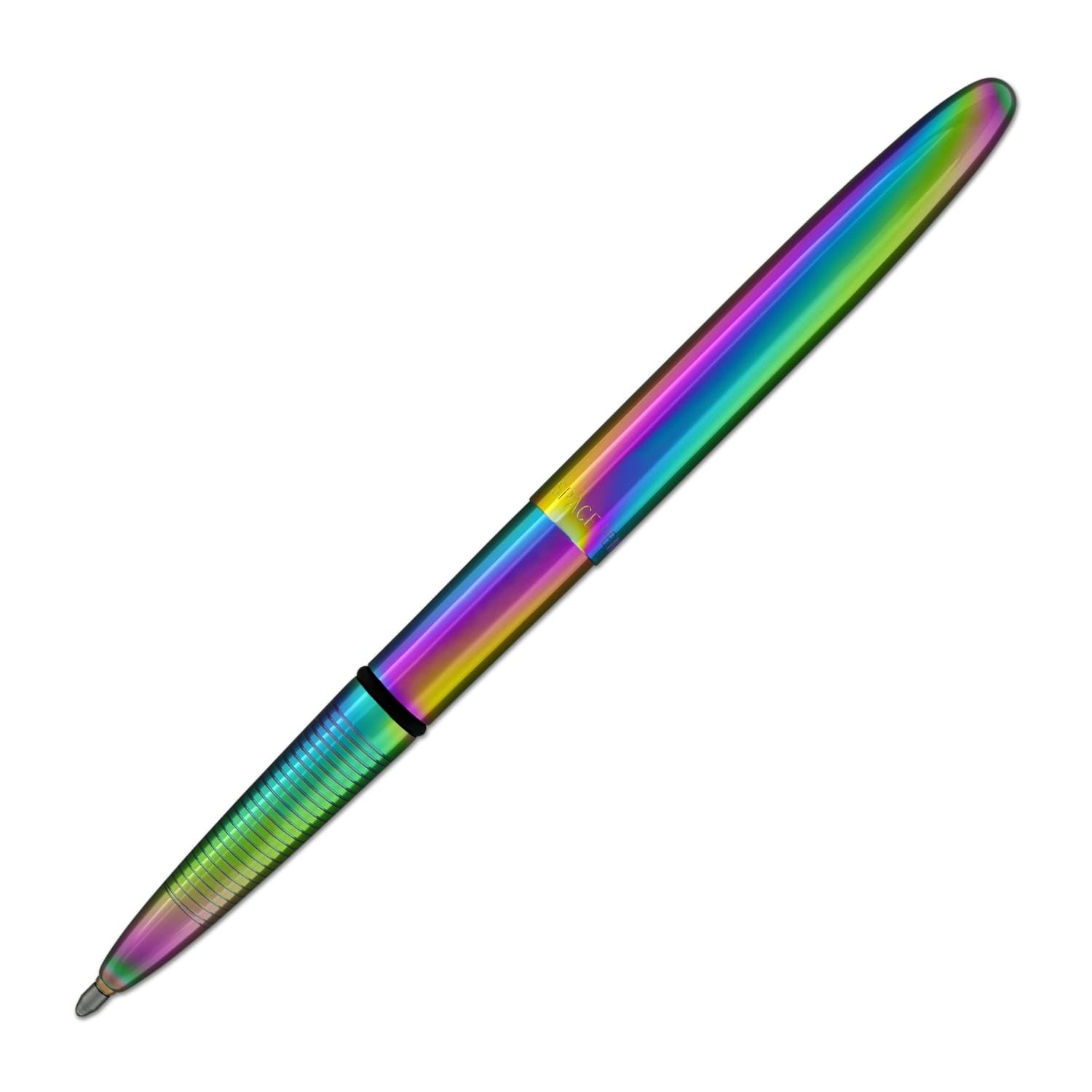 Fisher Space Pen Bullet Ballpoint Pen - Rainbow Titanium Nitride Coating - Compact & Refillable - Perfect for Outdoor, Travel, and Everyday Use