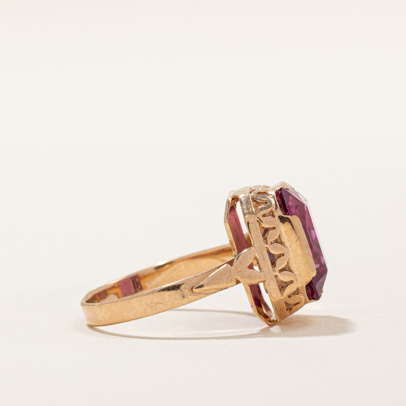 Exquisite 7.55ct Synthetic Purple Sapphire Cocktail Ring - Size 7.5 | Elegant Evening Wear & Special Occasion Jewelry for Women
