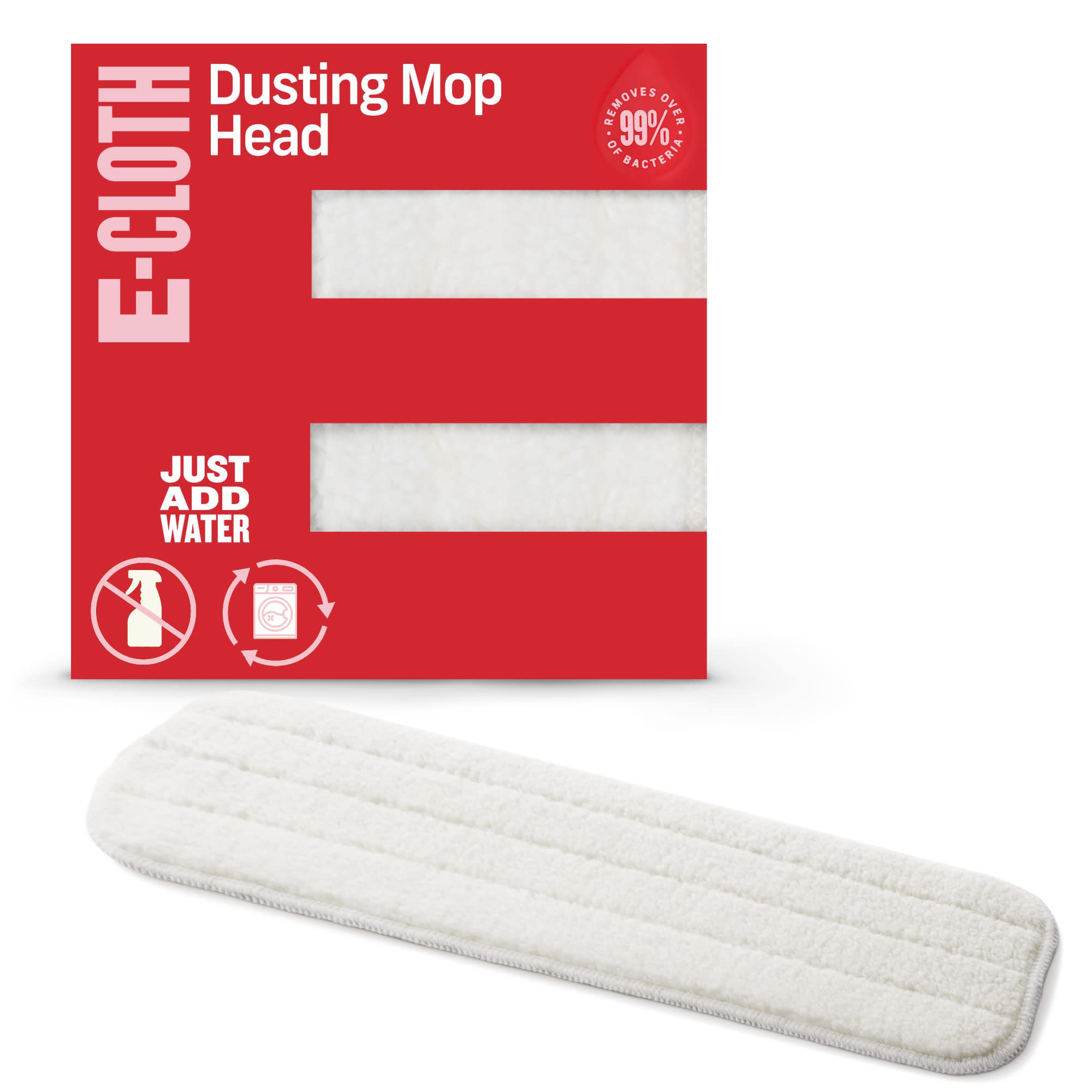 E-Cloth Deep Clean Mop Dusting Head - Reusable Microfiber Dust Mop Replacement Pads for Floor Cleaning (1 Pack, 100 Wash Guarantee) - Perfect for Hardwood, Tile & Laminate Floors
