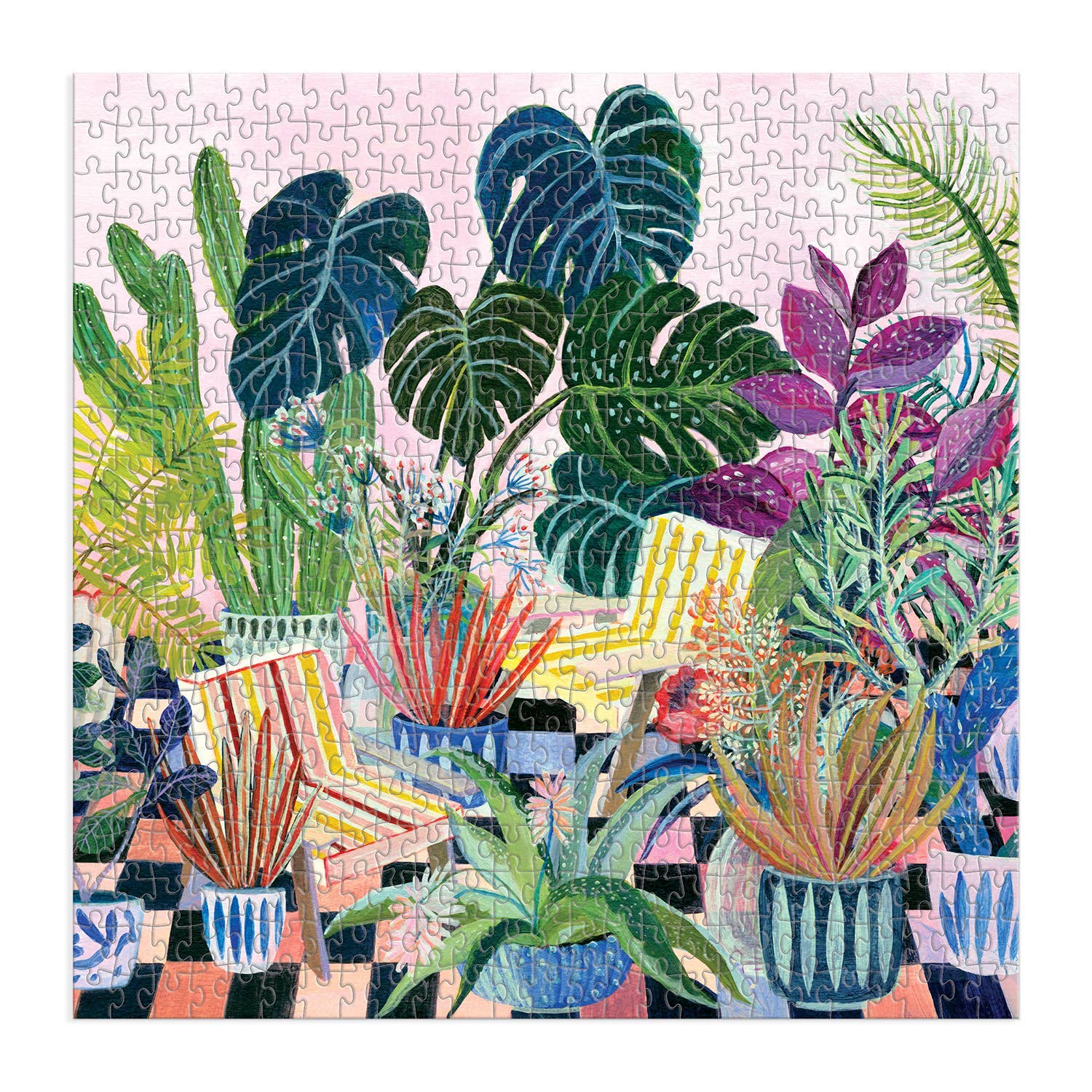 Chronicle Books Potted 500 Piece Jigsaw Puzzle - Beautiful Floral Plant Puzzle for Adults & Teens, Perfect for Relaxation, Home Decor & Family Game Night