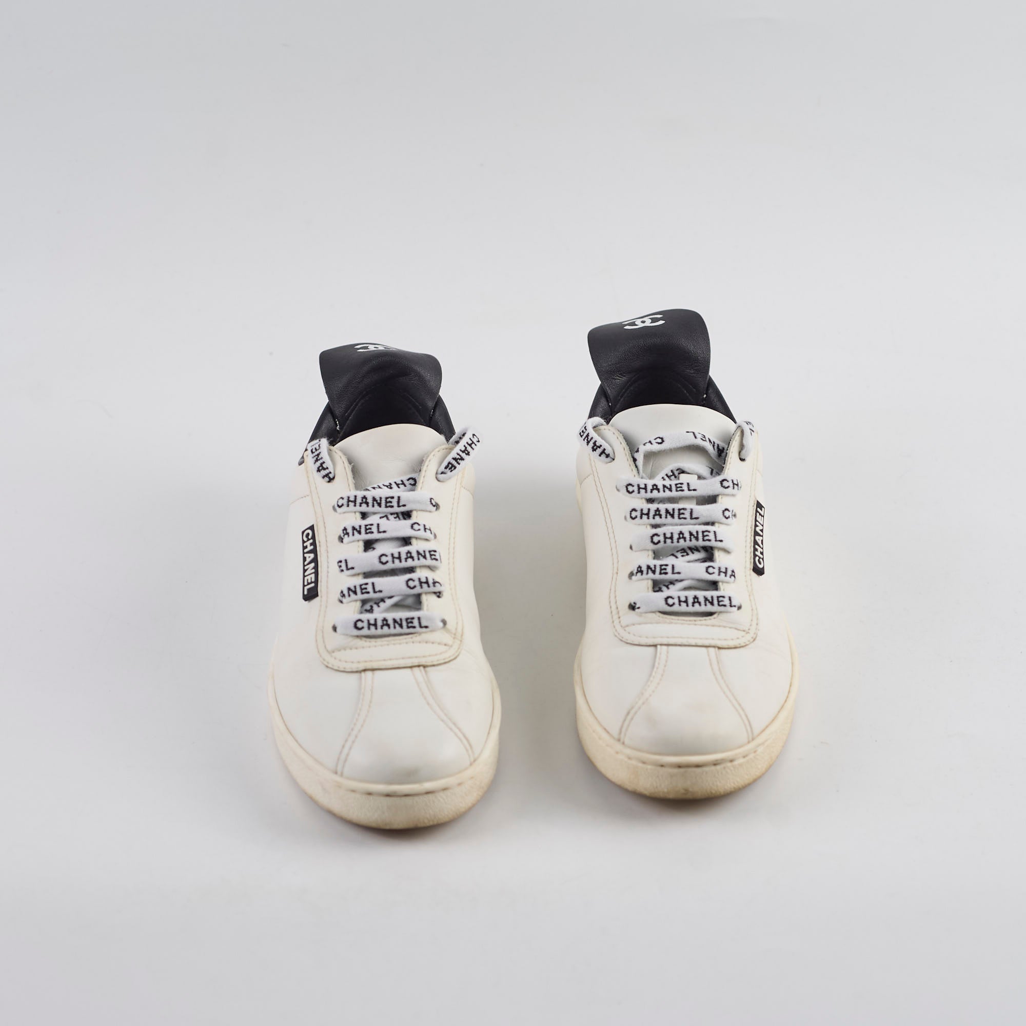 Chanel White Sneakers for Women Size 37 - Fashionable Luxury Shoes for Casual Wear & Street Style
