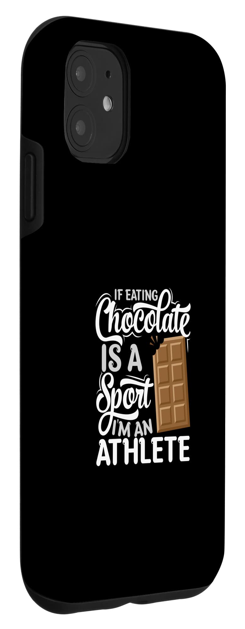 iPhone 11 Chocolate Bar Lover Case - Cute Chocoholic Chocolate Themed Phone Cover for Women & Girls - Perfect for Candy Lovers, Sweet Treat Enthusiasts & Gift Giving