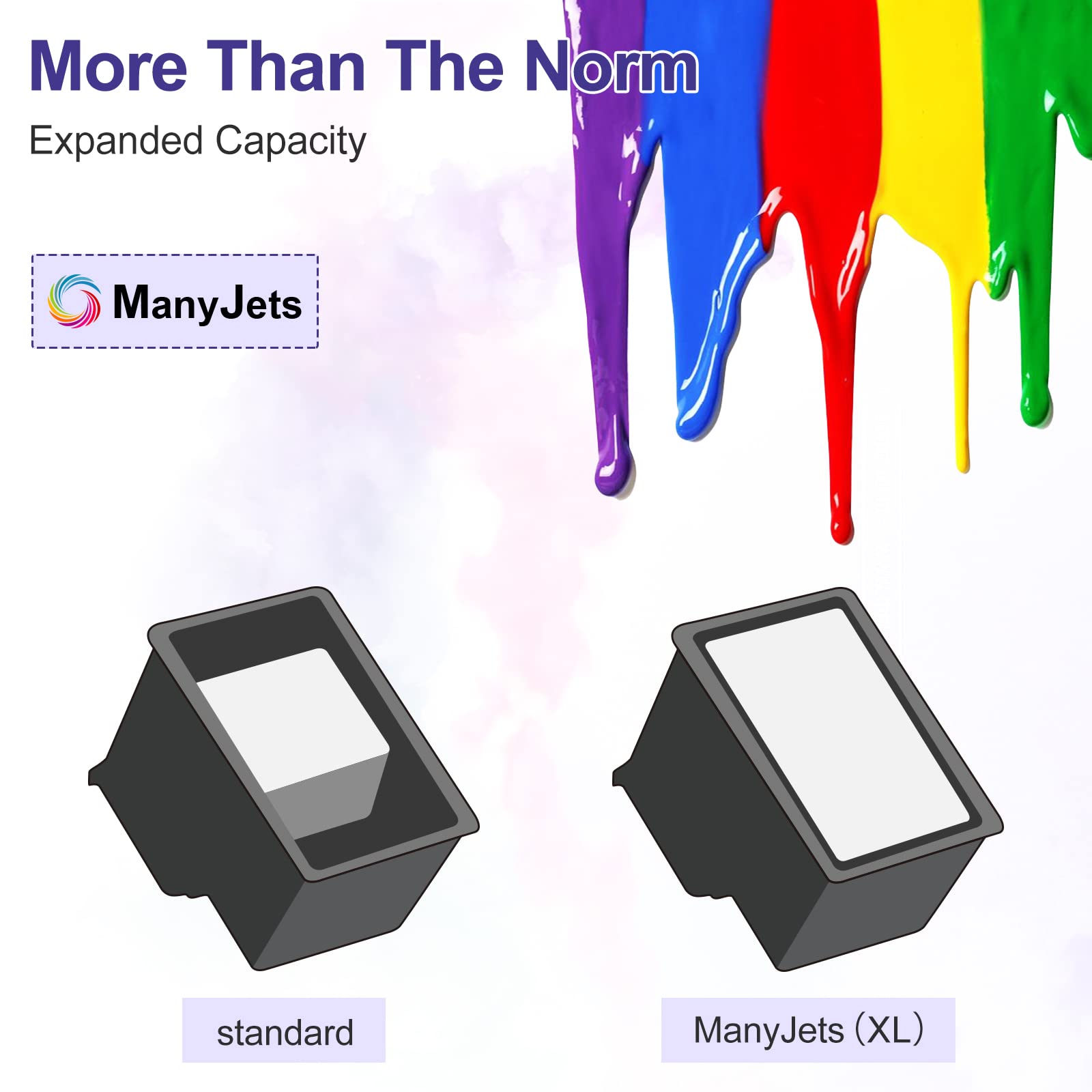 High-Quality Remanufactured HP 67XL Ink Cartridges - Compatible with HP Envy 6055, 6055e, 6052, Envy Pro 6455e, Deskjet 2755, 2755e, 2752, 2732, 2700, DeskJet Plus 4155e Printers (1 Black + 1 Tri-Color) - Perfect for Home & Office Printing Needs