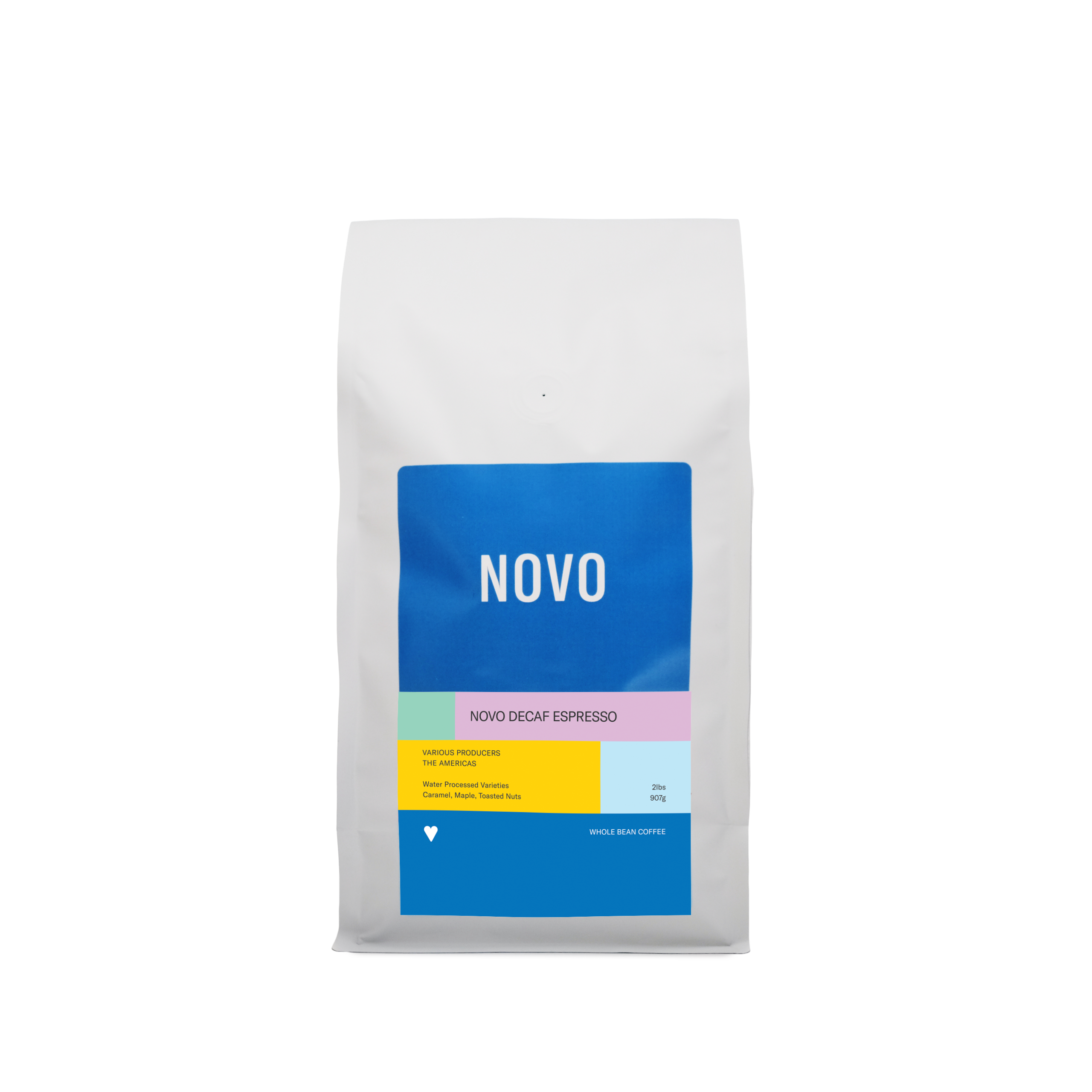 Organic Decaf Espresso Novo - Premium Swiss Water Process Decaffeinated Coffee Beans for Home Brewing & Espresso Machines | Perfect for Morning Coffee, Afternoon Pick-Me-Up & Office Use