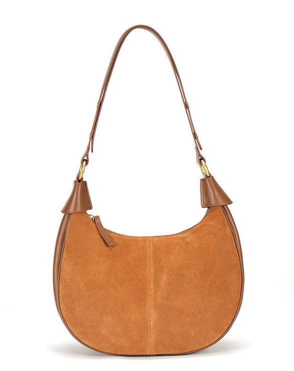 Stylish Semi-Circle Soft Leather Tote Bag for Women - Lightweight & Durable Handbag for Work, Travel & Everyday Use