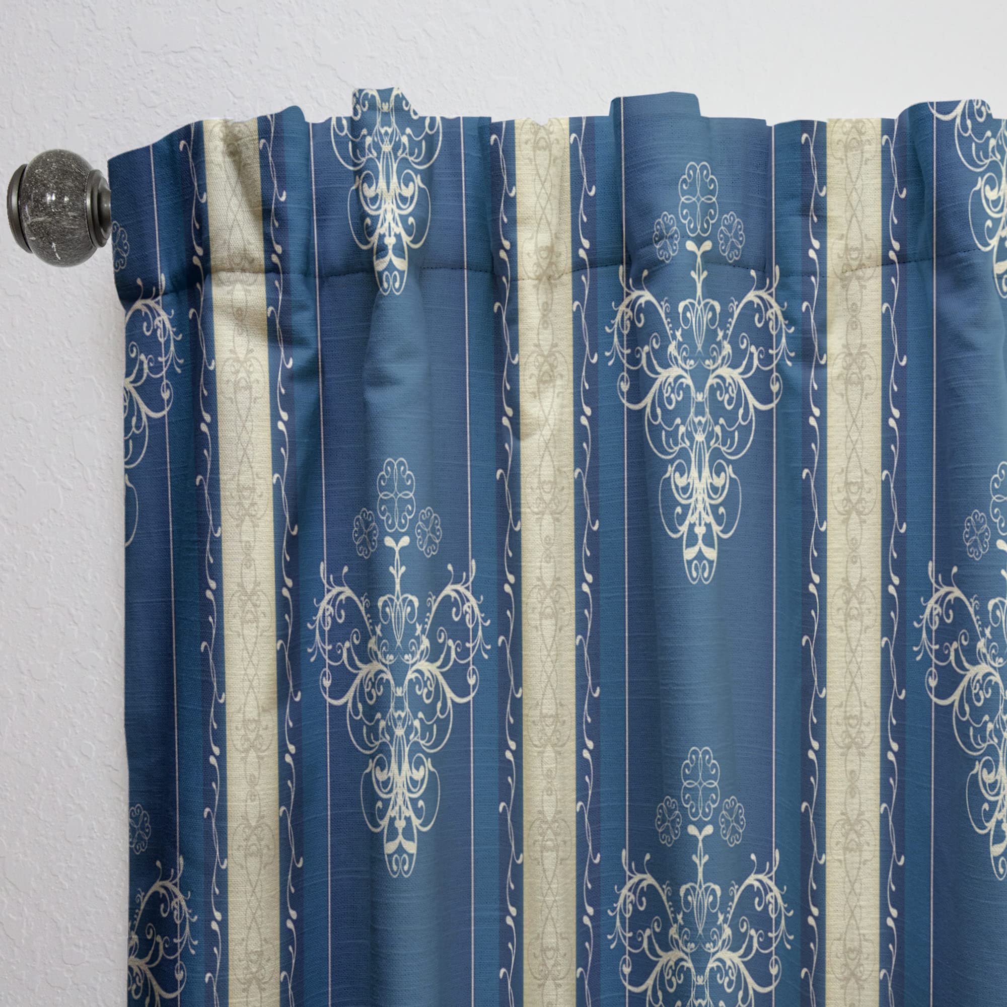 Premium Luxury Lace Curtains for Bedroom & Living Room - Thermal Insulated Blackout Drapes - Single Panel 52x90 Inches - Elegant Home Decor for Windows, Perfect for Privacy & Light Control