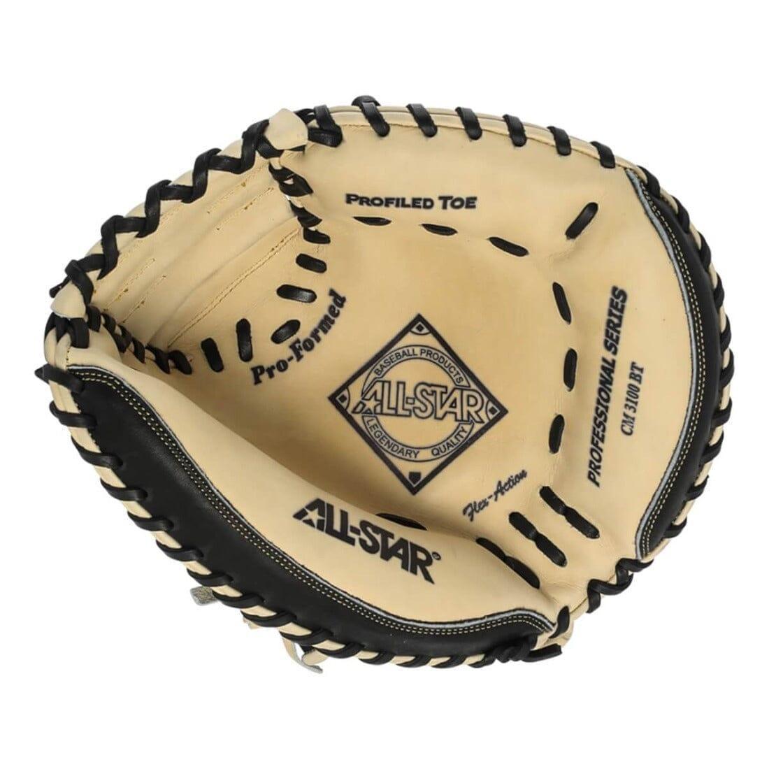 All Star Pro Advanced 35 Baseball Catcher's Mitt CM3100BT - Premium Leather Glove for Baseball Players, High Performance Catcher's Gear for Training & Games