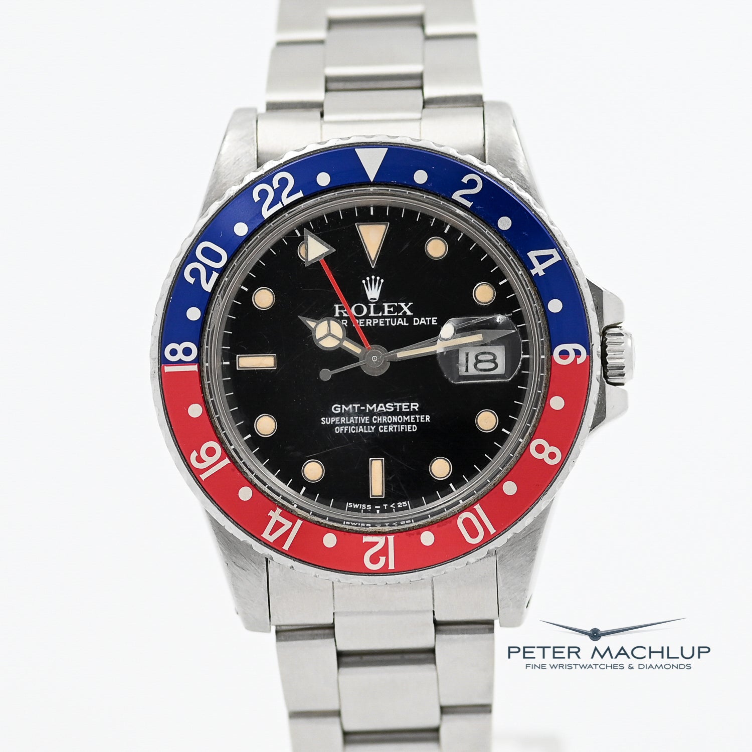 Vintage Rolex GMT-Master 40mm Stainless Steel Watch 1986 - Perfect for Travel, Business & Luxury Collectors