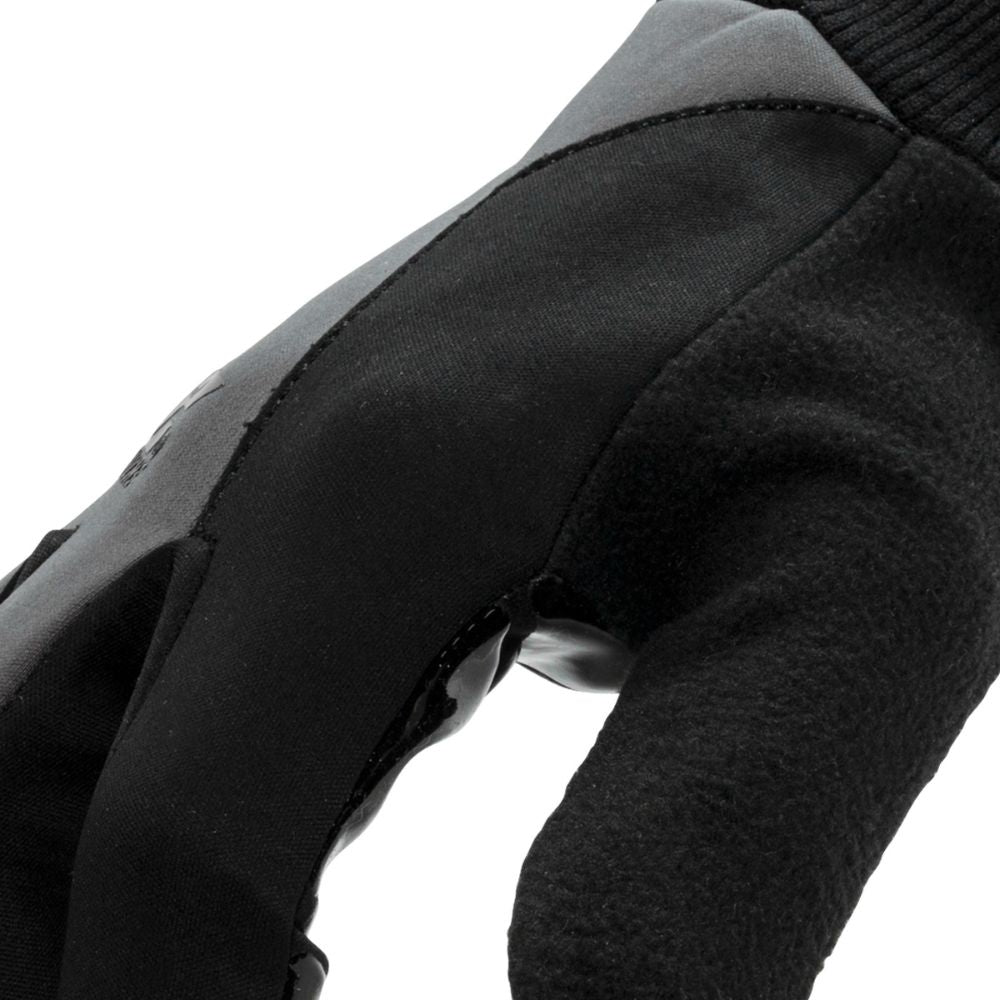 212 Performance TEJG 0608 MK Touchscreen Compatible Silicone Palm Economy Tundra Jogger Gloves with Cotton Face Mask Combo - Small Black & Gray - Winter Running, Outdoor Work, and Cold Weather Activities