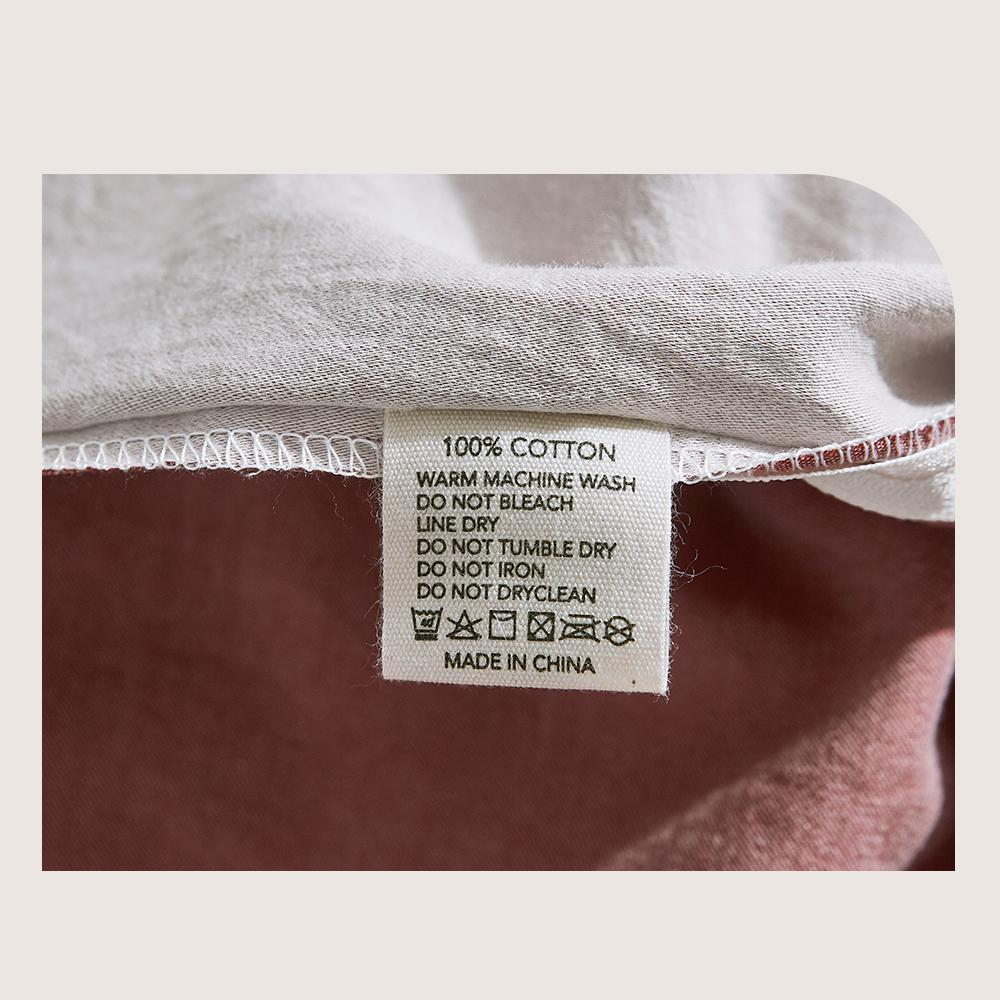 Premium Cotton Quilt Cover Set - Single Size, Red & Beige - Soft & Breathable Duvet Cover for Bedroom, Guest Room, or Dorm