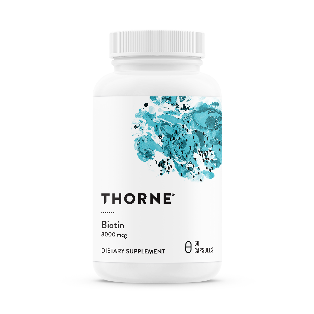 Thorne Biotin (B118) - Premium Hair, Skin & Nails Supplement for Healthy Growth - Supports Stronger Hair & Glowing Skin - Perfect for Daily Wellness Routine