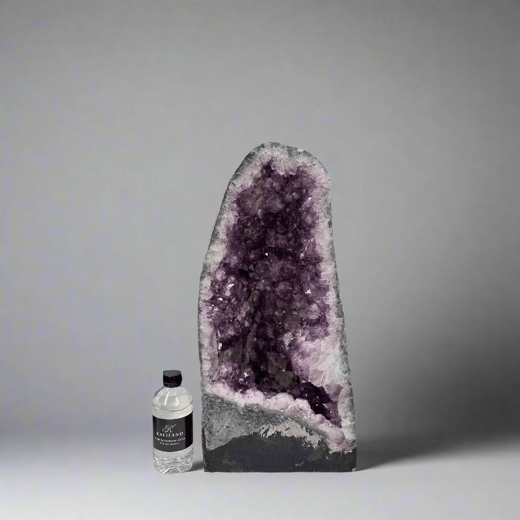 Natural Brazilian Amethyst Geode Cathedral - Large 20-60 lbs | Healing Crystal for Home Decor, Meditation & Spiritual Gifts