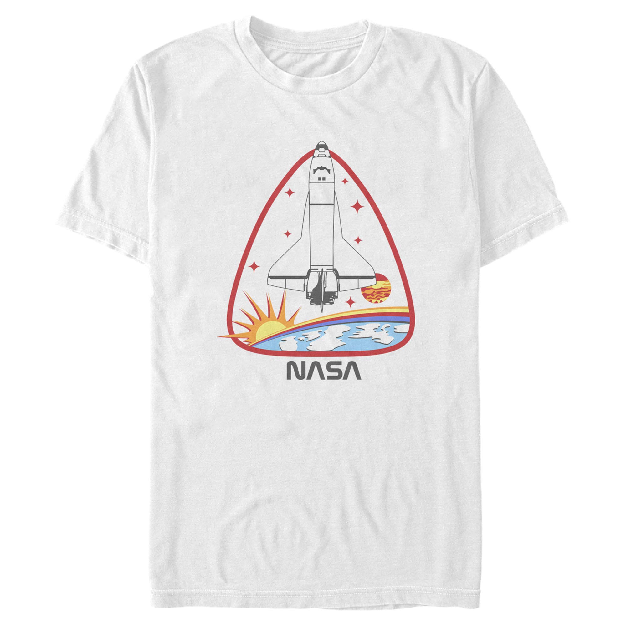 NASA Space Shuttle Logo Men's Graphic T-Shirt - Casual Cotton Tee for Space Enthusiasts & Sci-Fi Fans | Perfect for Everyday Wear, Gifts & Cosplay