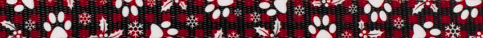 Country Brook Design - Christmas Plaid Polyester Webbing for DIY Crafts, Holiday Decorations & Gift Wrapping - Festive Ribbon for Tree Trimming, Stocking Hangers and Seasonal DIY Projects