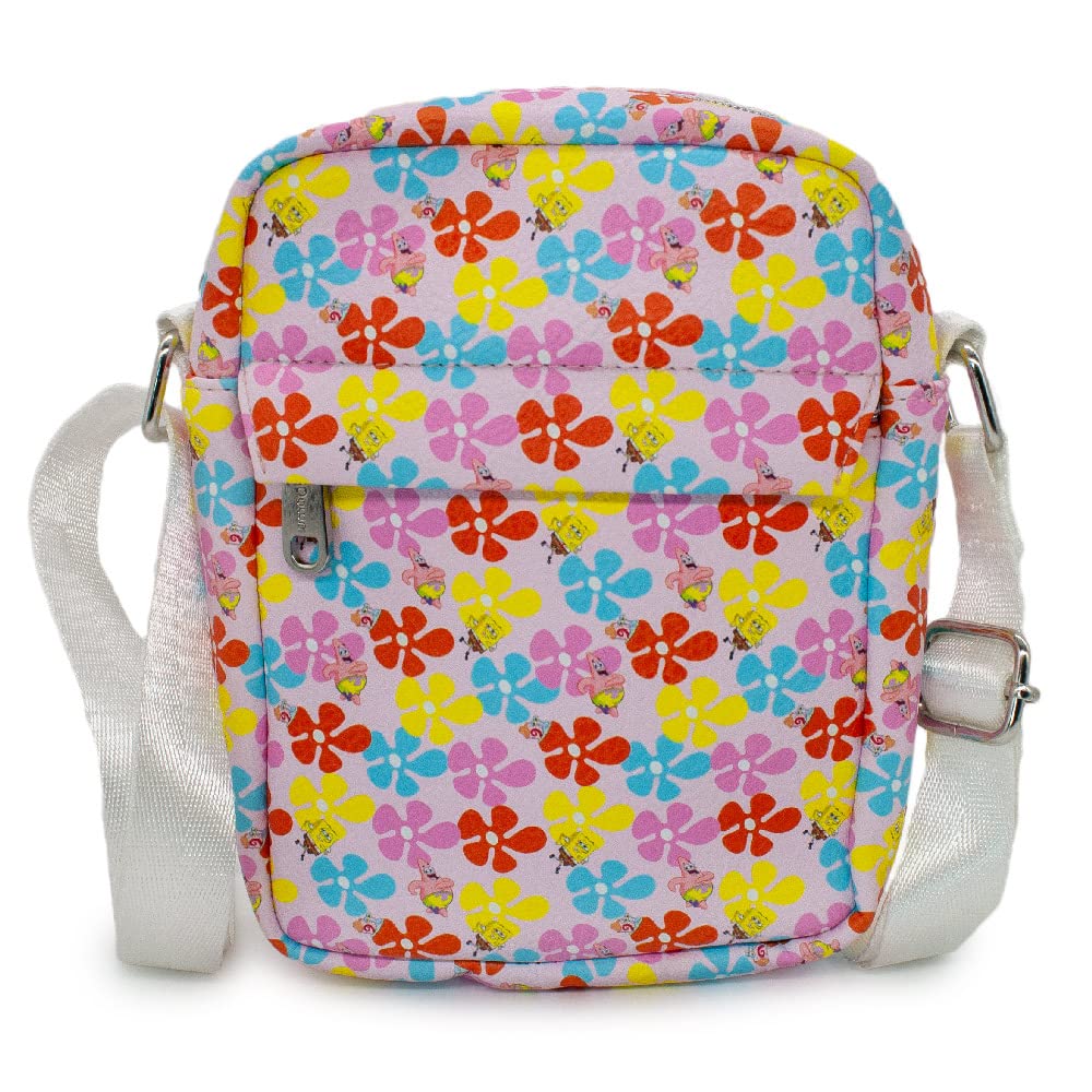 Nickelodeon Spongebob Squarepants Vegan Leather Crossbody Bag for Women & Teens - Perfect for School, Travel, and Everyday Use