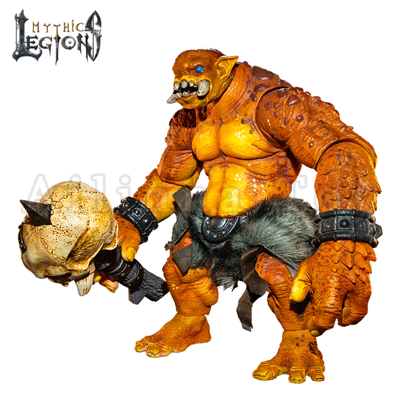 Mythic Legions 1/12 Scale 12-inch Brontus 2 Action Figure - Four Horsemen Studios All Stars Trolls Wave | Collectible Fantasy Warrior for Display & Role-Playing Games