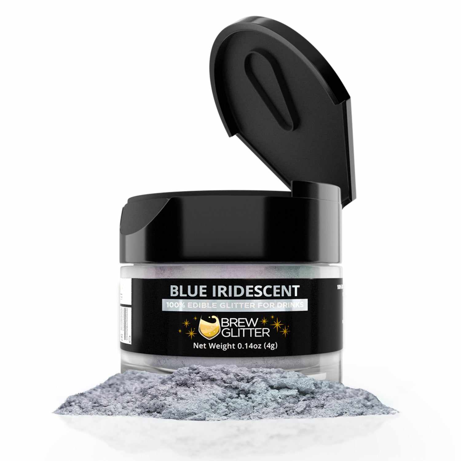 Blue Iridescent Brew Glitter - Premium Cosmetic Grade Glitter for DIY Crafts, Nail Art, Resin Projects & Home Decor | Perfect for Slime Making, Soap Crafting & Festival Body Art